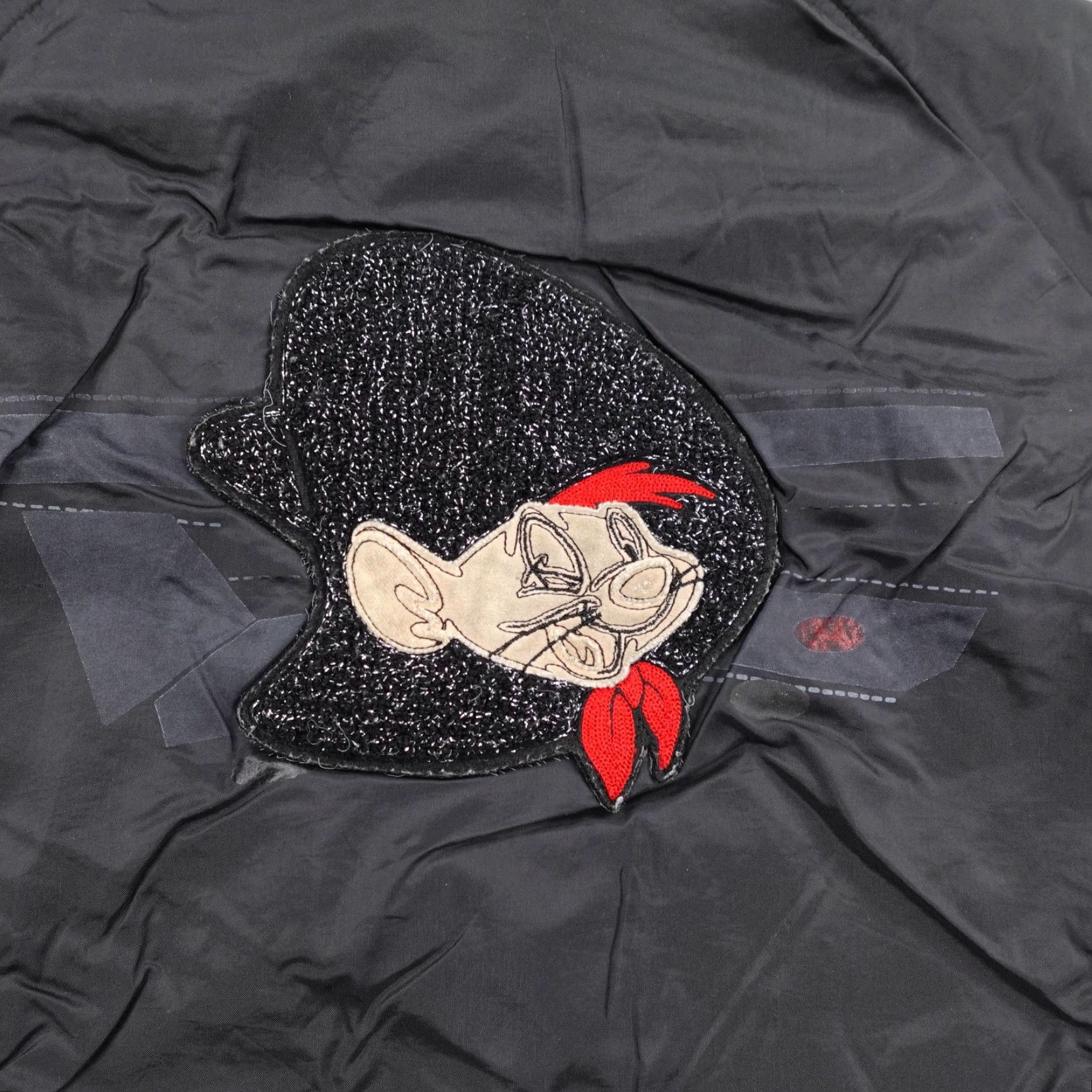 Vintage VINTAGE Lot 29 Jacket Womens XL Reversible Sherpa Speedy Gonzales Coat Parka Y2K Black Zip Hooded Size XL / US 12-14 / IT 48-50 - 7 Thumbnail