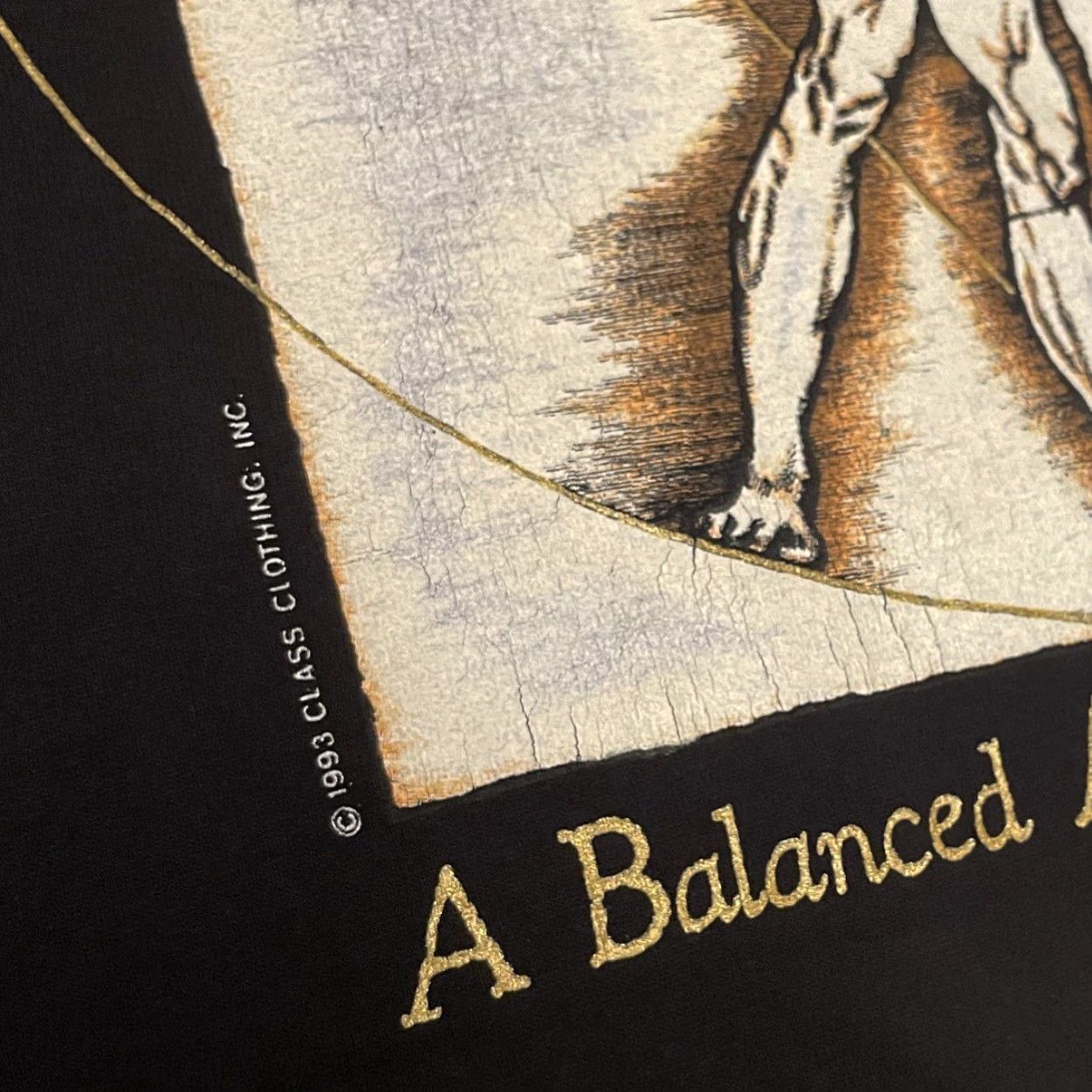 Vintage VINTAGE 90s Balance Approach To Health Chiropactic 1993 Art Tee Shirt XL Men Black T-Shirt Size US XL / EU 56 / 4 - 4 Thumbnail