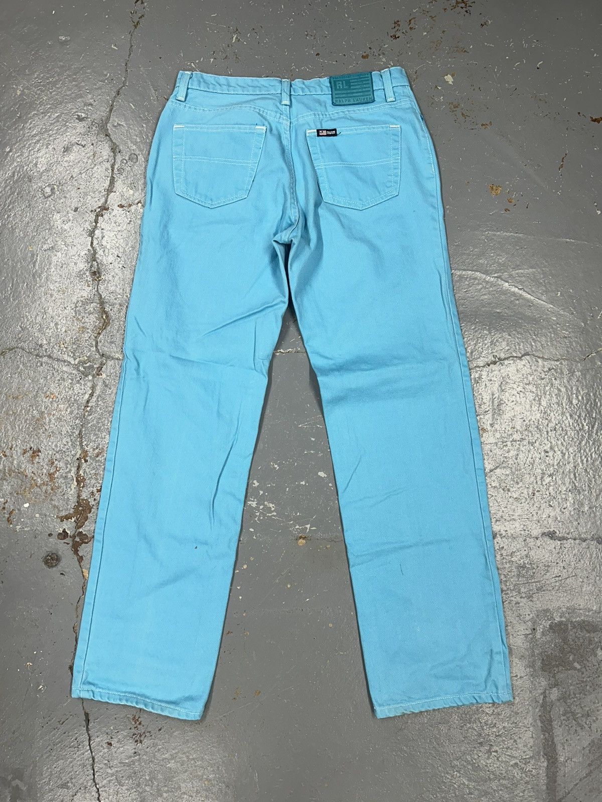 Polo Ralph Lauren × Vintage Crazy Vintage Y2K Polo Ralph Lauren Blue Jeans Straight Fit Size US 30 / EU 46 - 2 Thumbnail
