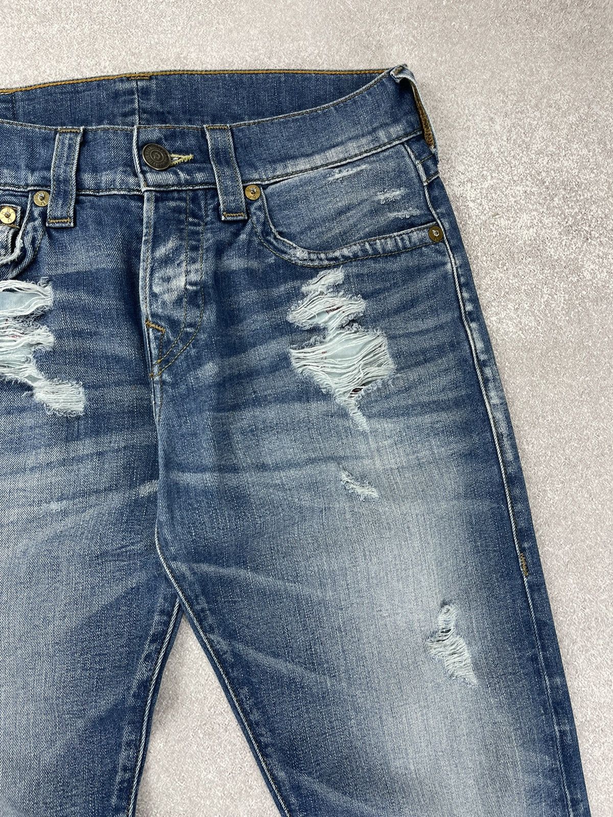 Japanese Brand × True Religion True Religion Ricky Distressed Denim Jeans Size 30 Size US 30 / EU 46 - 5 Thumbnail