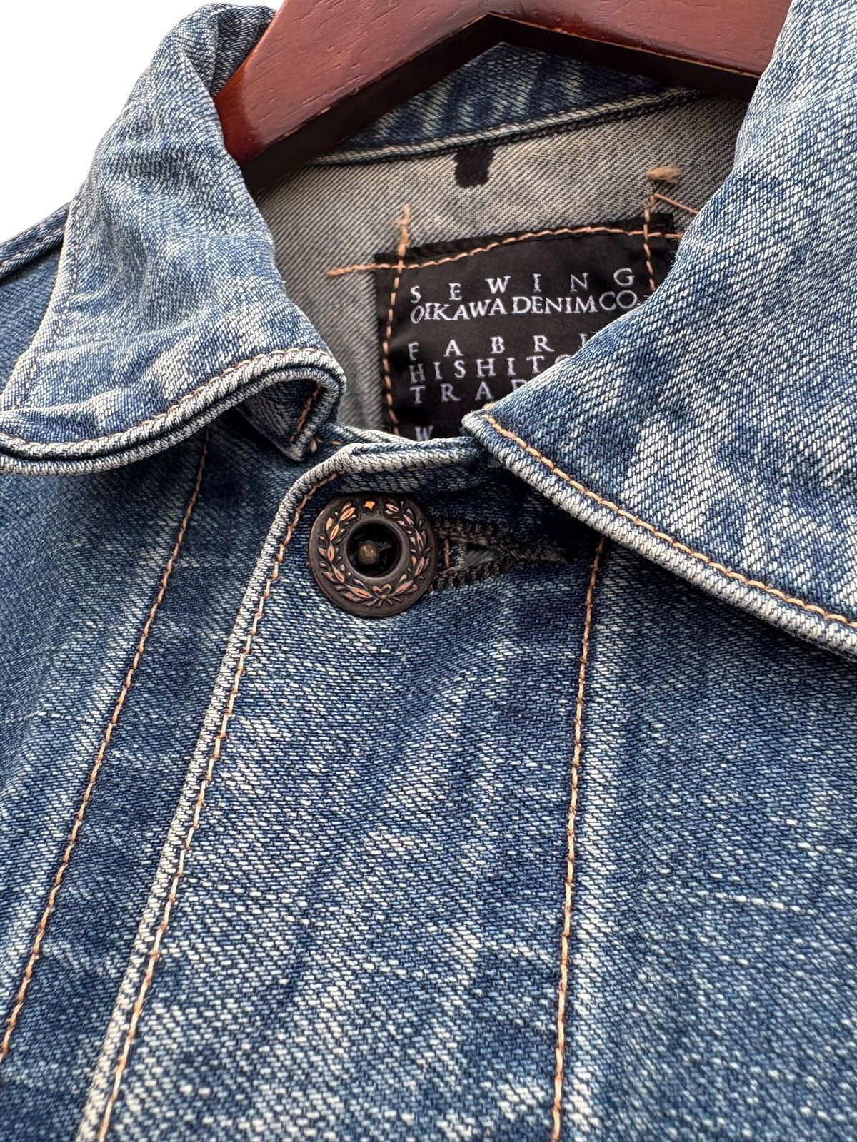 KURO Kuro Japan Denim Trucker Jacket Size US S / EU 44-46 / 1 - 4 Thumbnail