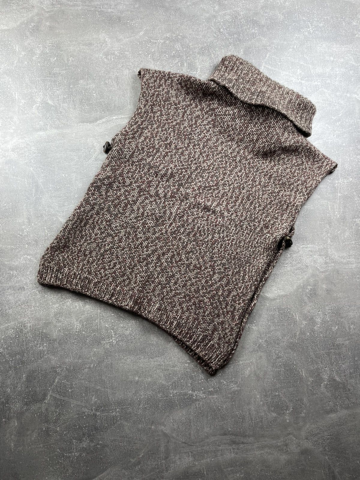 Other Della Ciana Cashmere Sleeveless Turtleneck Knit Vest Poncho Size M / US 6-8 / IT 42-44 - 7 Thumbnail