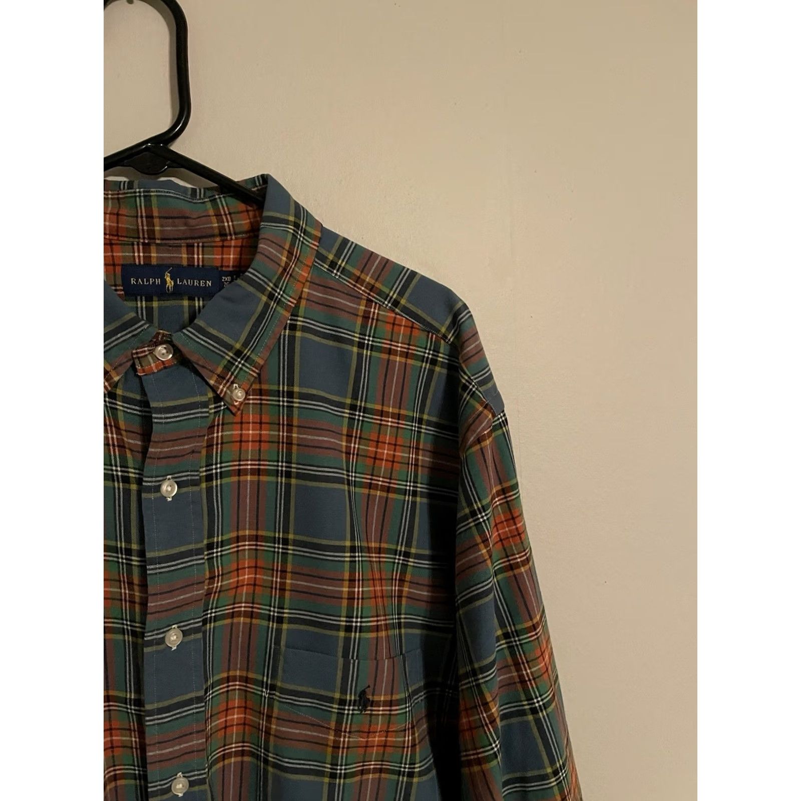 Polo Ralph Lauren Polo Ralph Lauren Button Up Shirt Men's Big/Tall 2XB Multicolor Plaid L/S Size US XXL / EU 58 / 5 - 2 Thumbnail