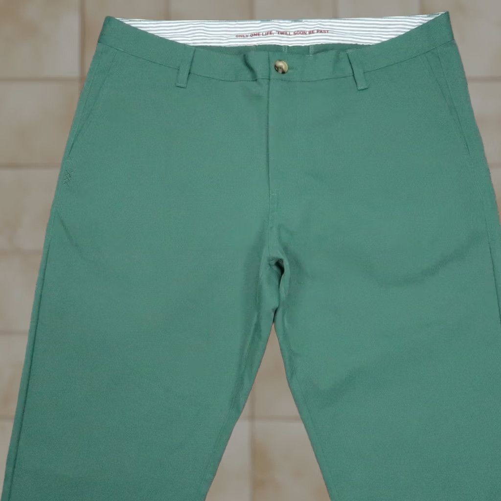 Rhone Rhone Pants Mens 34x34 Green Tech Performance Chino Stretch Flat Front Trouser Size US 34 / EU 50 - 1 Thumbnail