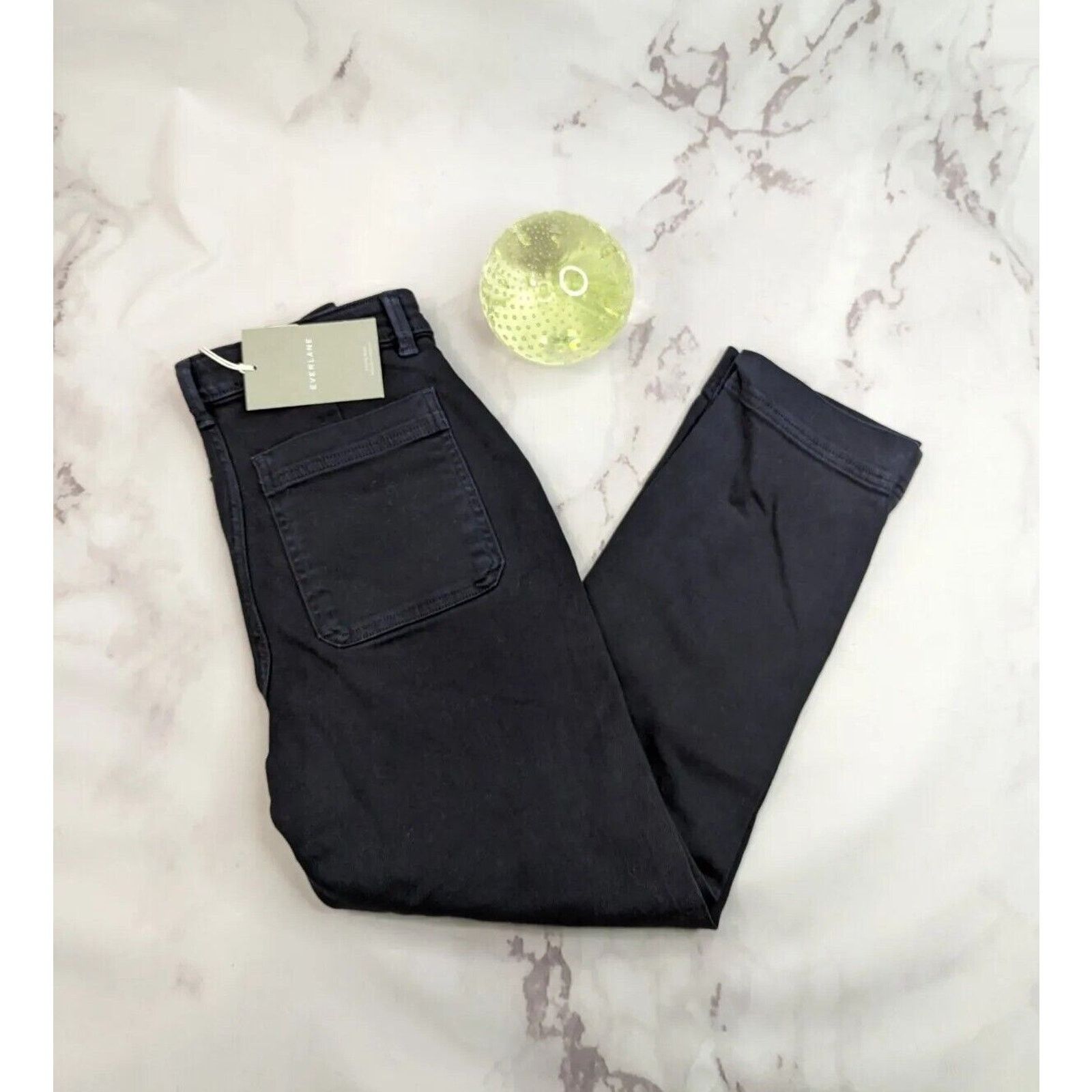 Everlane Everlane Pant Women 2 Slim Leg Crop Black High Rise Ankle Size 26" / US 2 / IT 38 - 1 Thumbnail