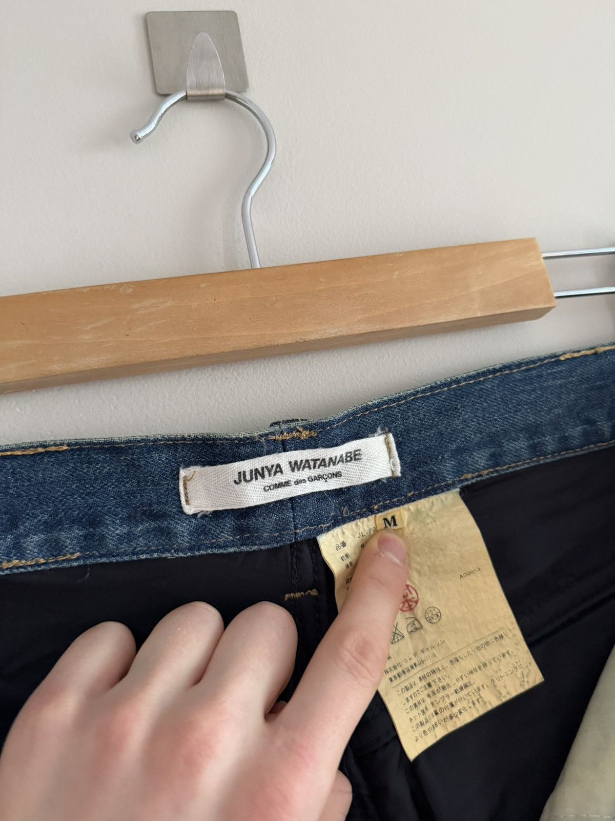 Junya Watanabe Vintage Japan Junya Watanabe CDG Hybrid Denim Wool Pants Size US 30 / EU 46 - 8 Thumbnail