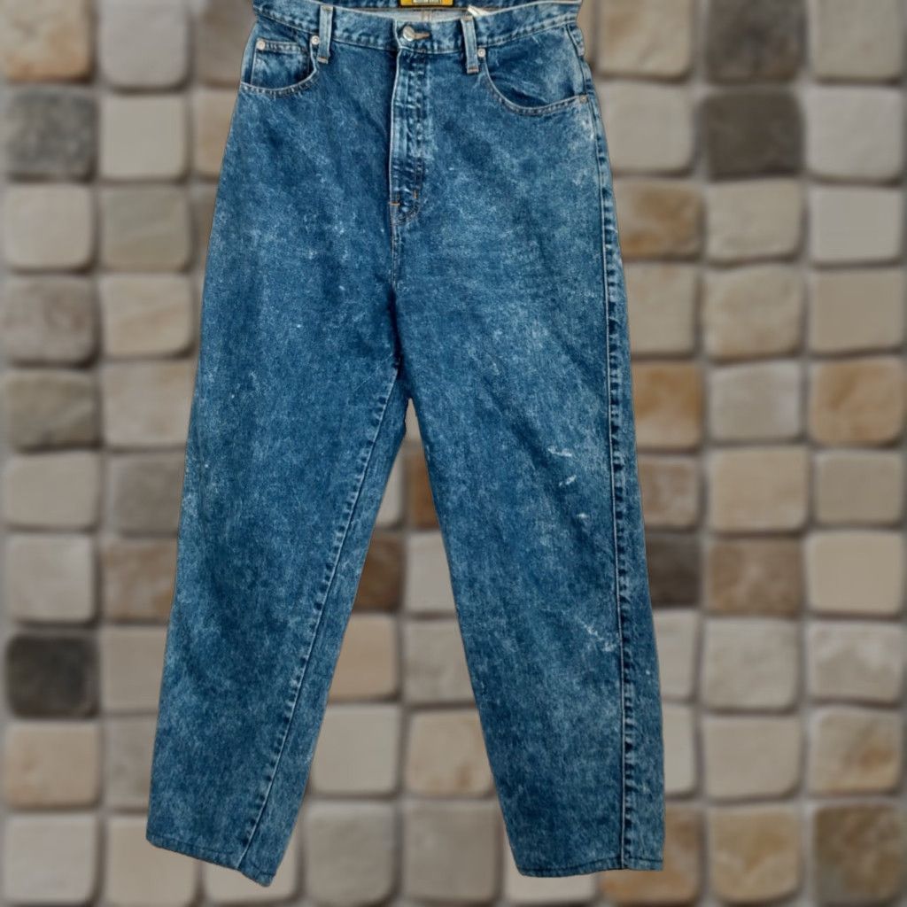 Vintage Vintage Sasson Acid Wash High Waist Jeans Women 14 Blue 80s 90s Retro Denim Size 36" / US 14 / IT 50 - 1 Thumbnail