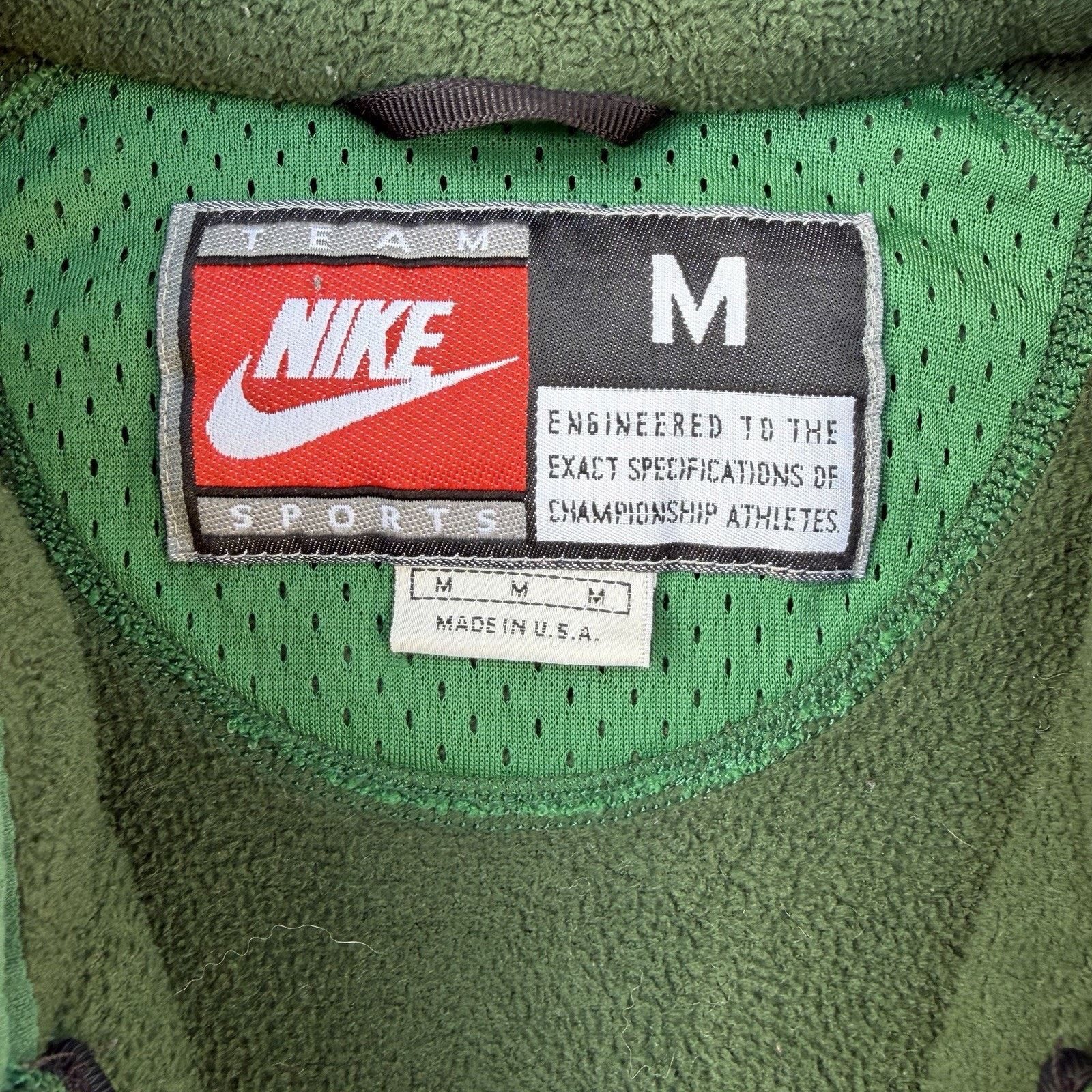 NCAA × Nike × Vintage Vintage 90s Nike University of Oregon Ducks Fleece Jacket Size US M / EU 48-50 / 2 - 5 Thumbnail