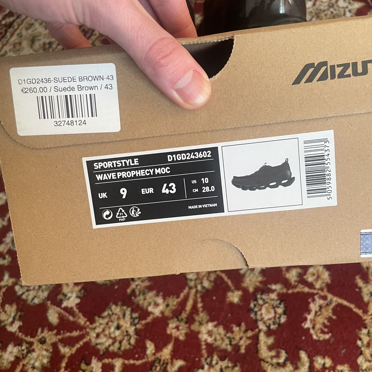 Mizuno Mizuno US10/UK9 wave prophecy moc brown suede Size US 10 / EU 43 - 4 Thumbnail