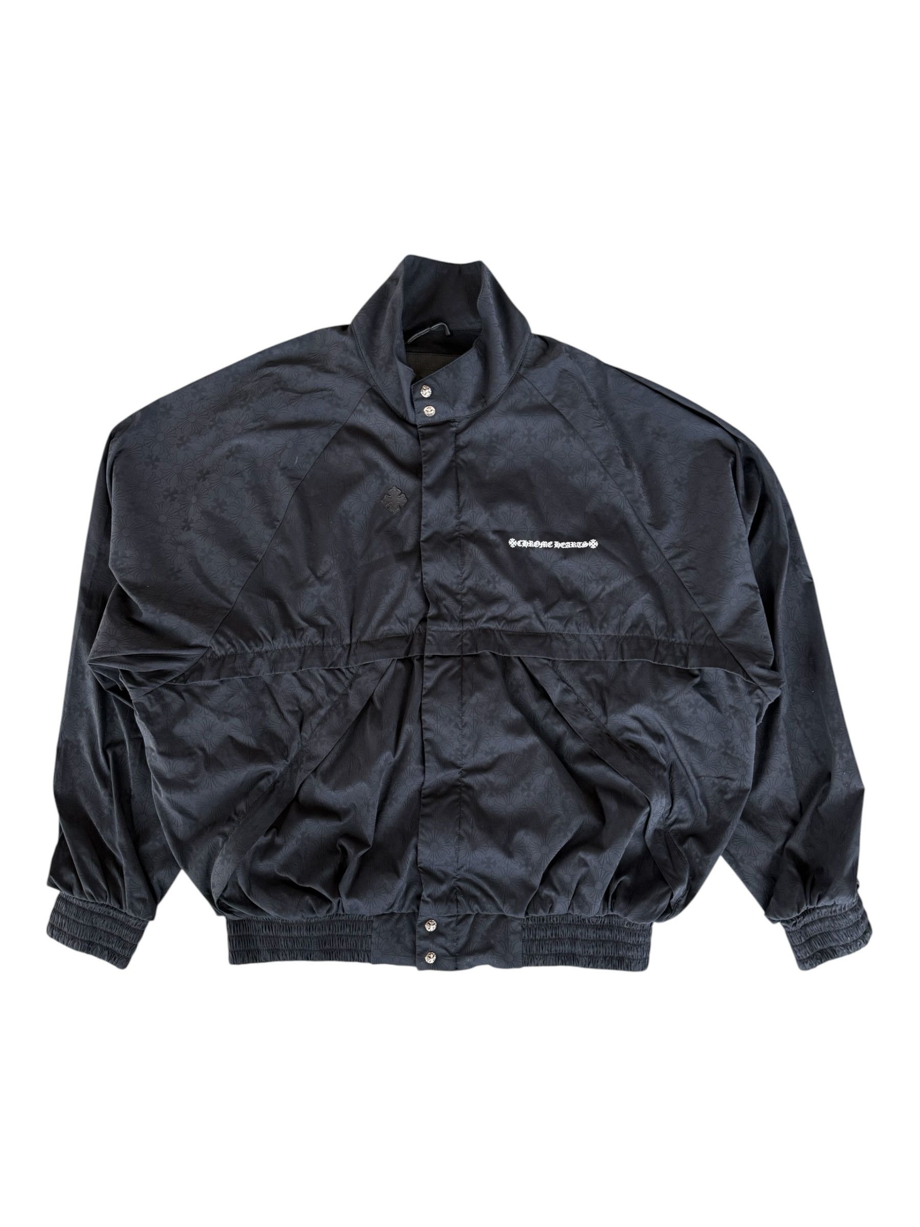 Chrome Hearts Black Cross Patch Jacquard Match Point Windbreaker Size US L / EU 52-54 / 3 - 1 Thumbnail