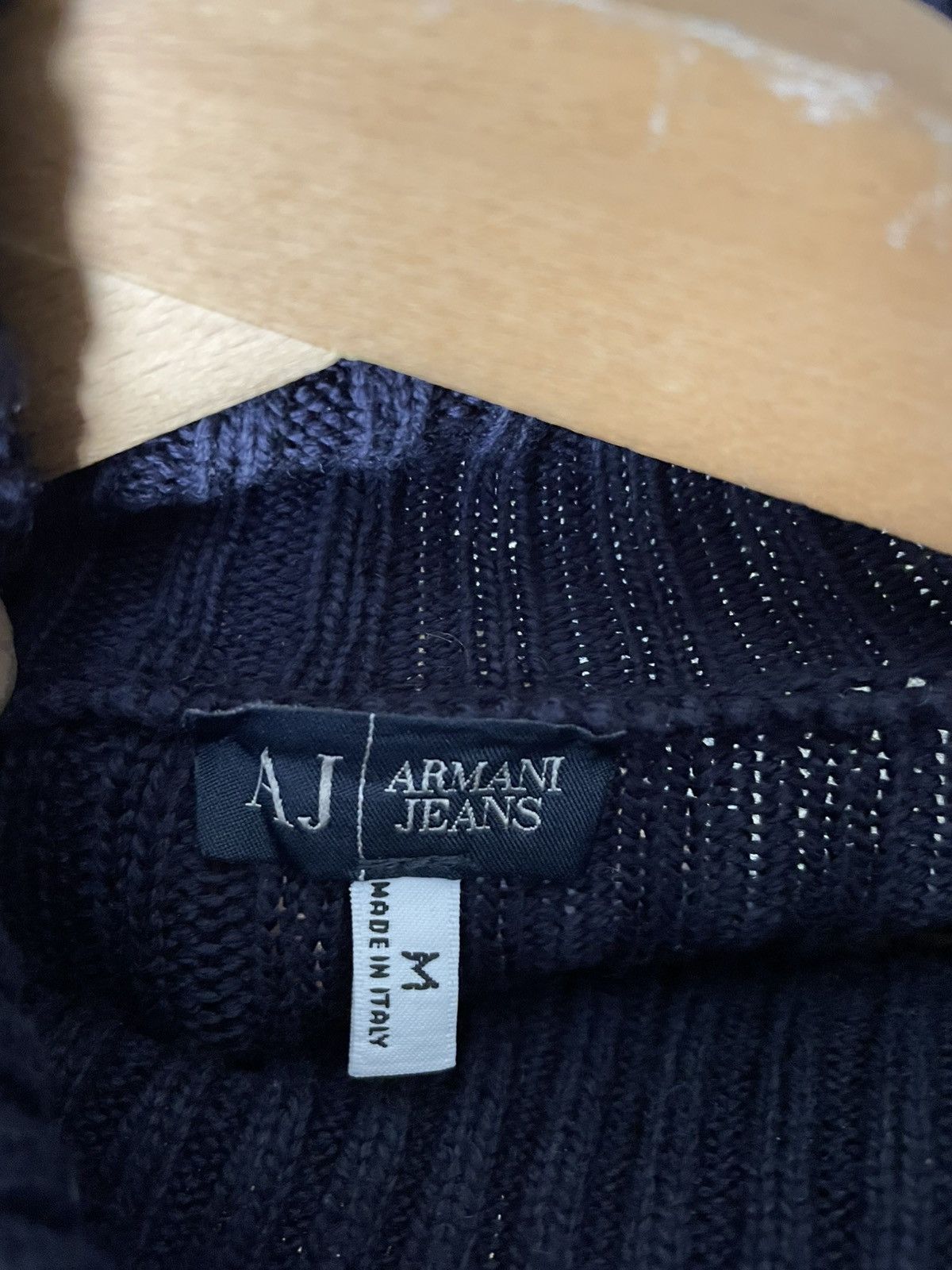 Armani Vintage Armani Jeans Knit Sweater Sleeve Patch Logo Size M Size US M / EU 48-50 / 2 - 6 Thumbnail