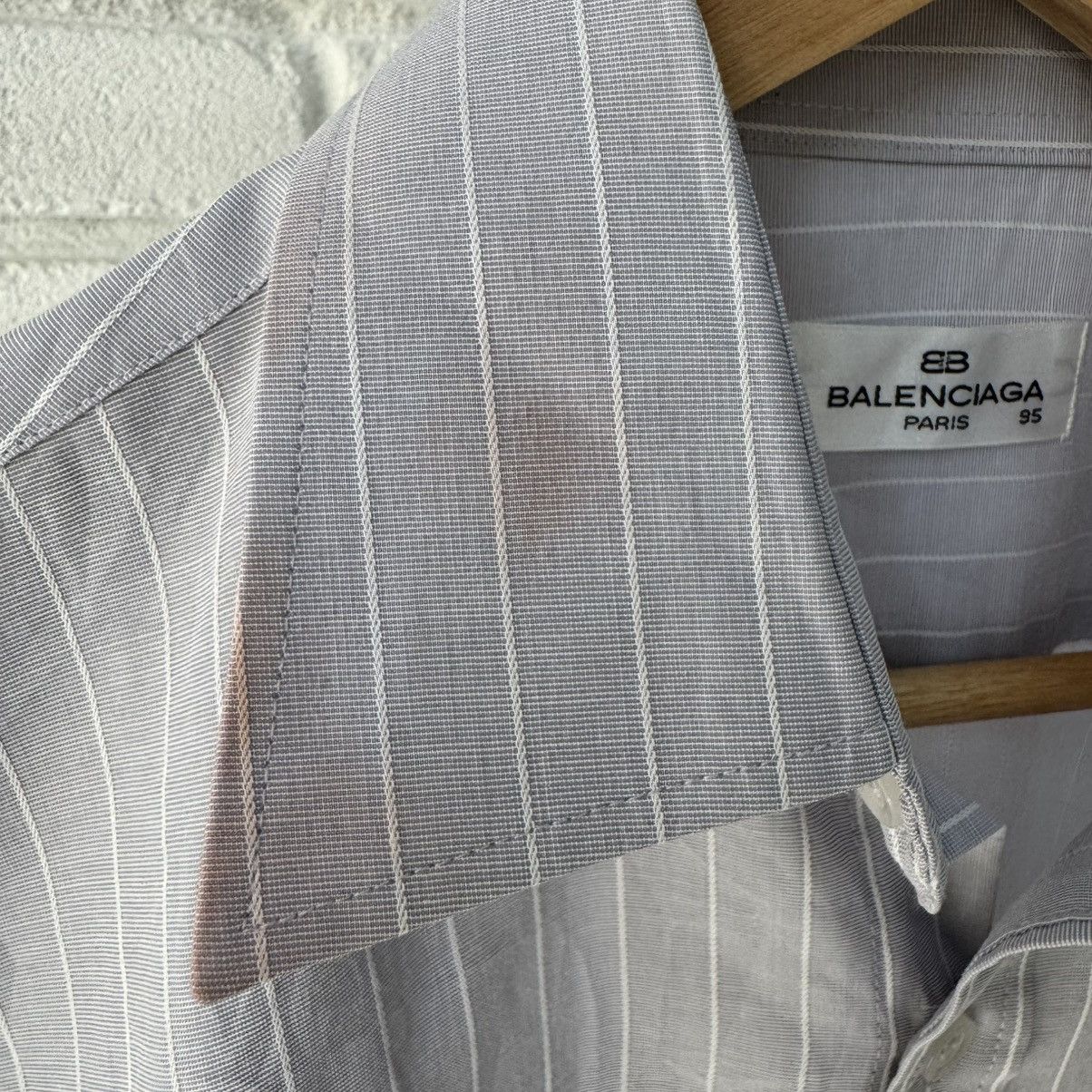 Balenciaga Vintage Balenciaga Stripes Shirt Size US M / EU 48-50 / 2 - 6 Thumbnail