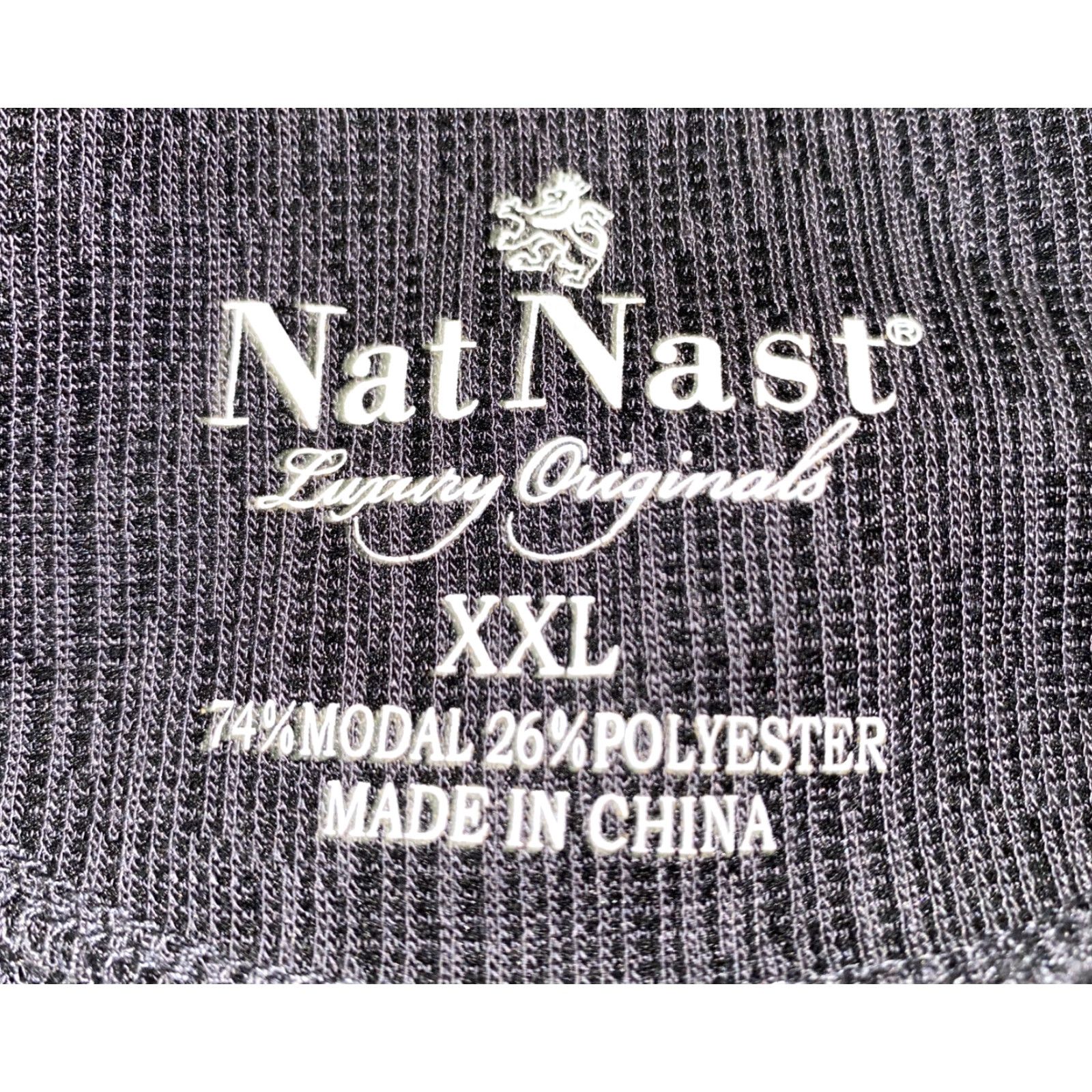Nat Nast Nat Nast Mens Gray Short Sleeve Golf Polo Shirt 2XL Modal/Polyester Regular Collared Polo Golf Shirt Mens Gray 2XL Nat Nast Luxury Originals Size US XXL / EU 58 / 5 - 5 Thumbnail