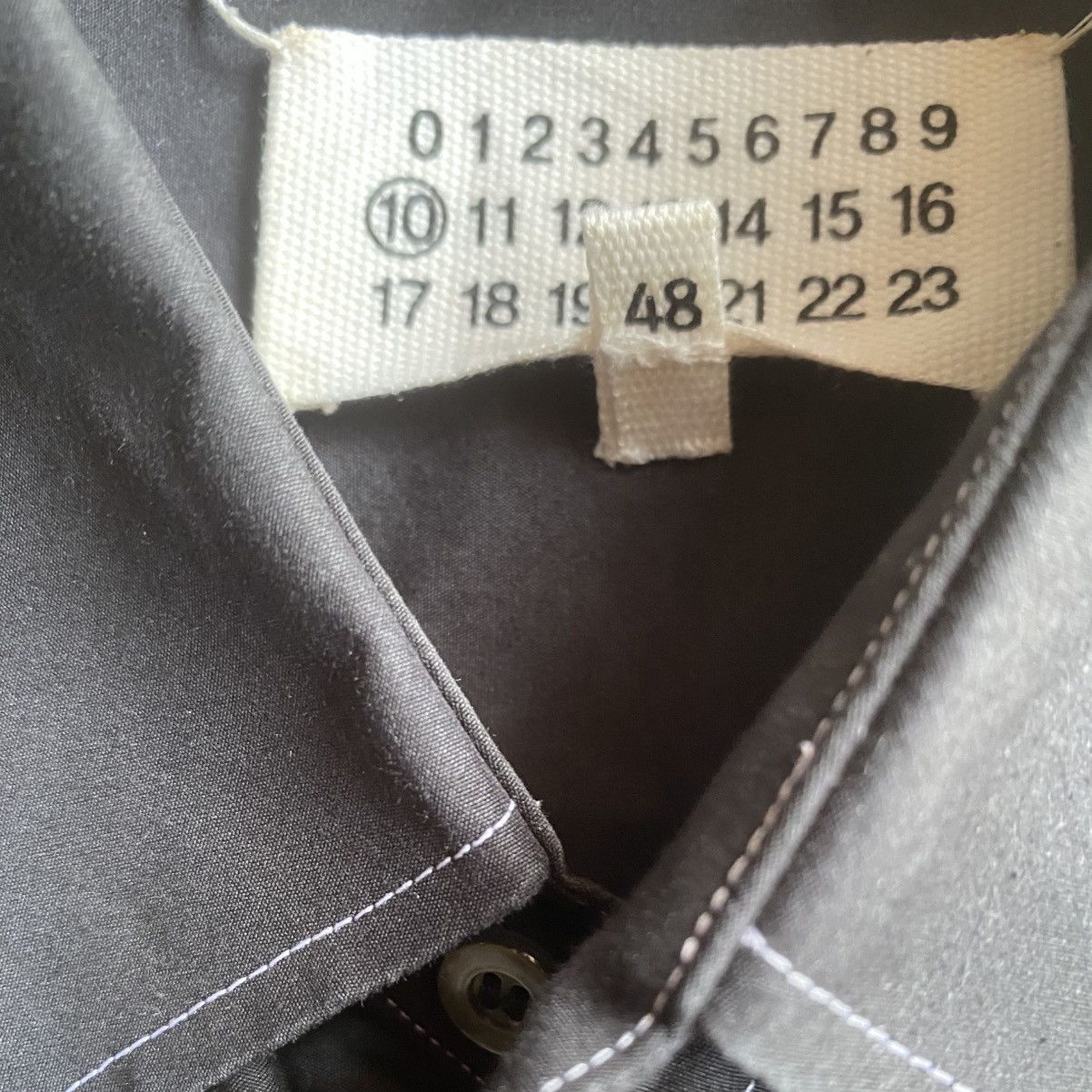 Maison Margiela SS18 Contrast Stitch Shirt Size US M / EU 48-50 / 2 - 9 Thumbnail
