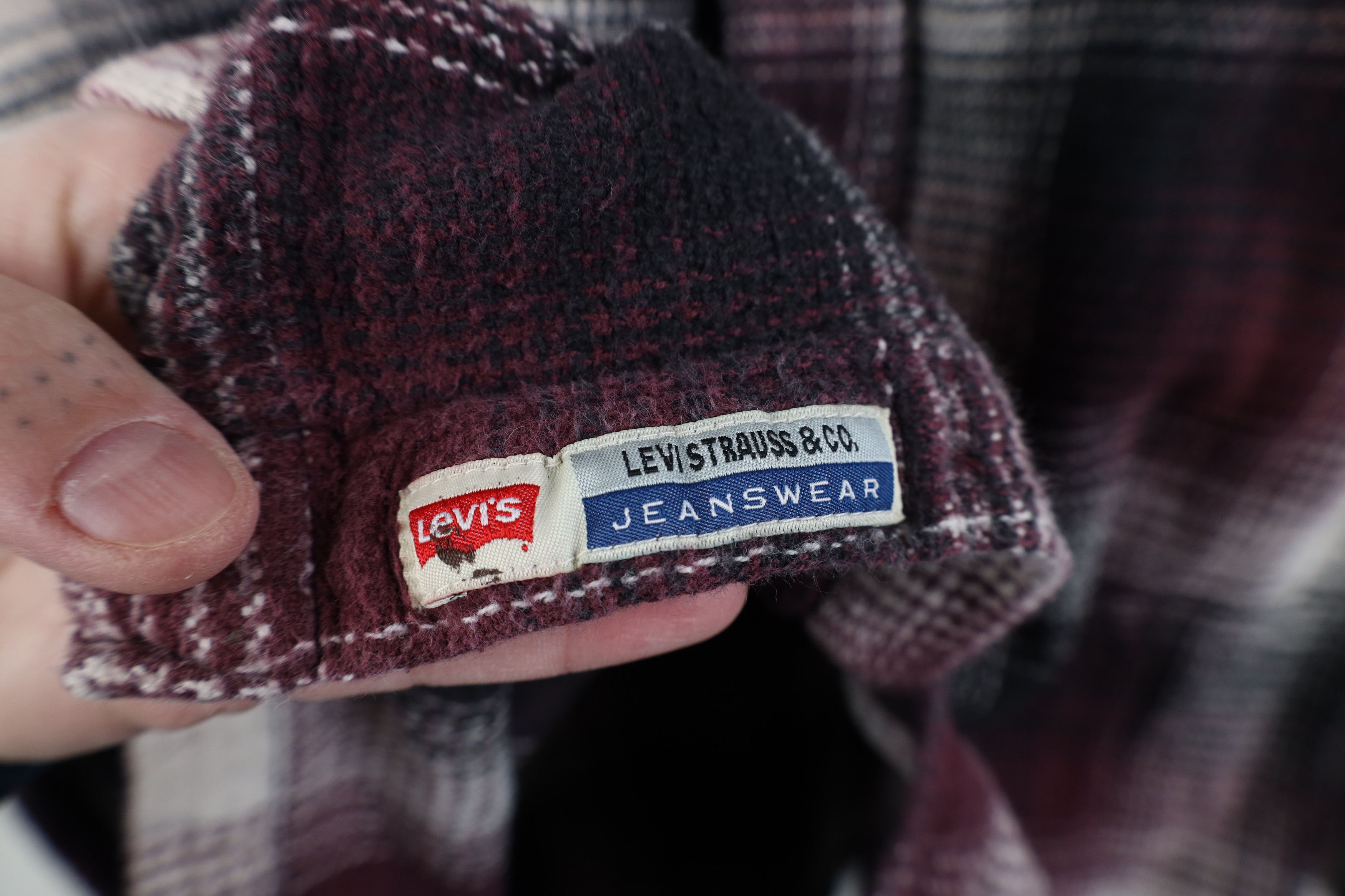 Levi's Vintage 90s Levis Heavyweight Flannel Button Shirt Plaid Size US L / EU 52-54 / 3 - 6 Thumbnail