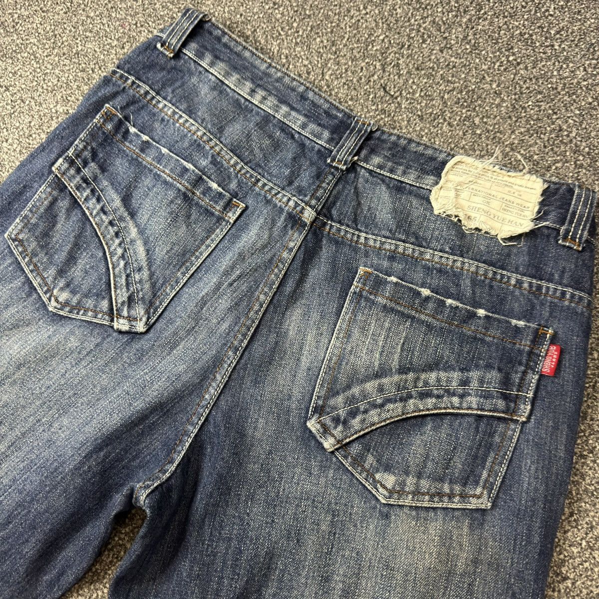 Who Decides War 🔥🇯🇵 Japanese Baggy Flared SYH Streetwear Wide Leg Denim Size US 35 - 6 Thumbnail