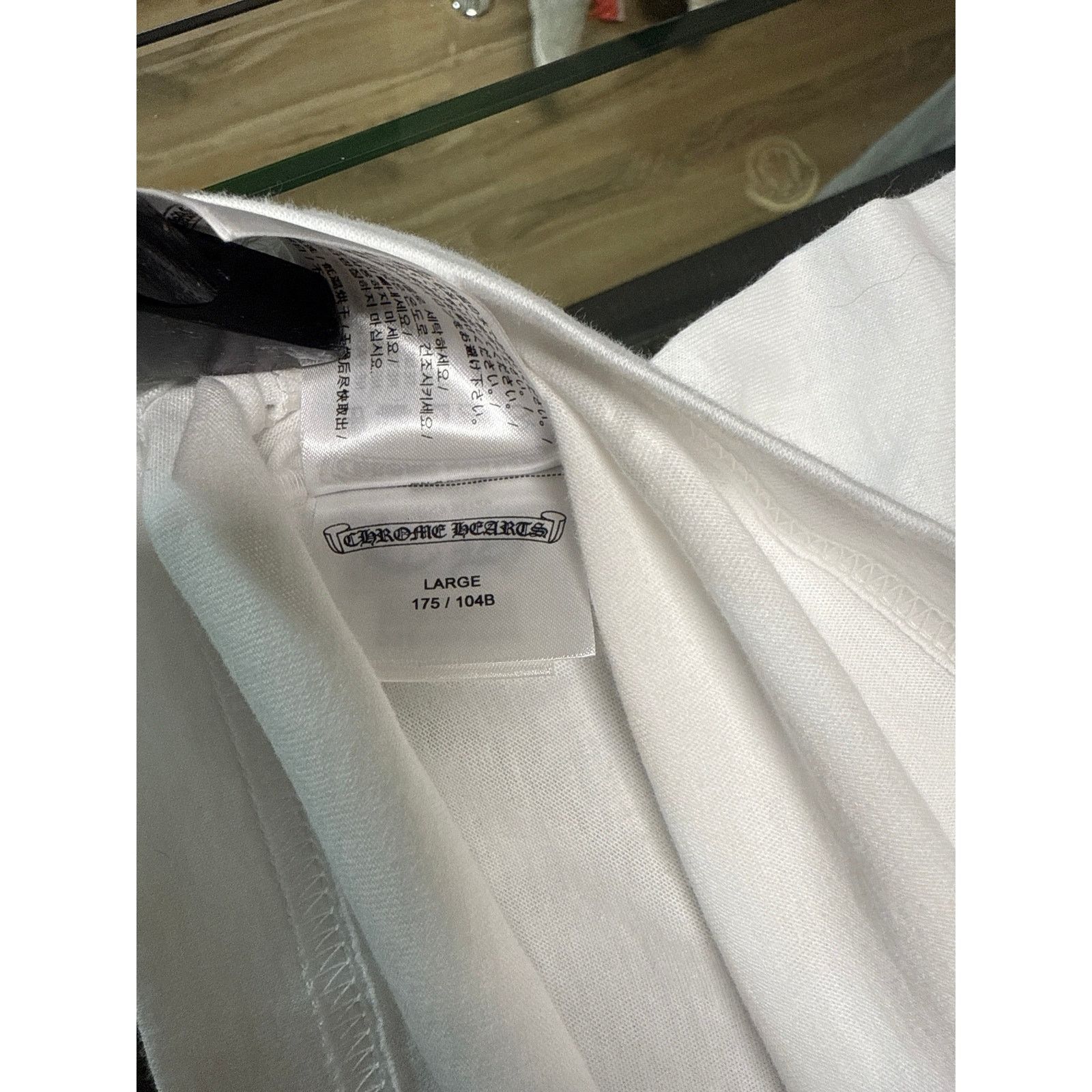 Chrome Hearts Chrome Hearts Scroll Logo White Pocket L/S T-Shirt Size LG Size US L / EU 52-54 / 3 - 6 Thumbnail