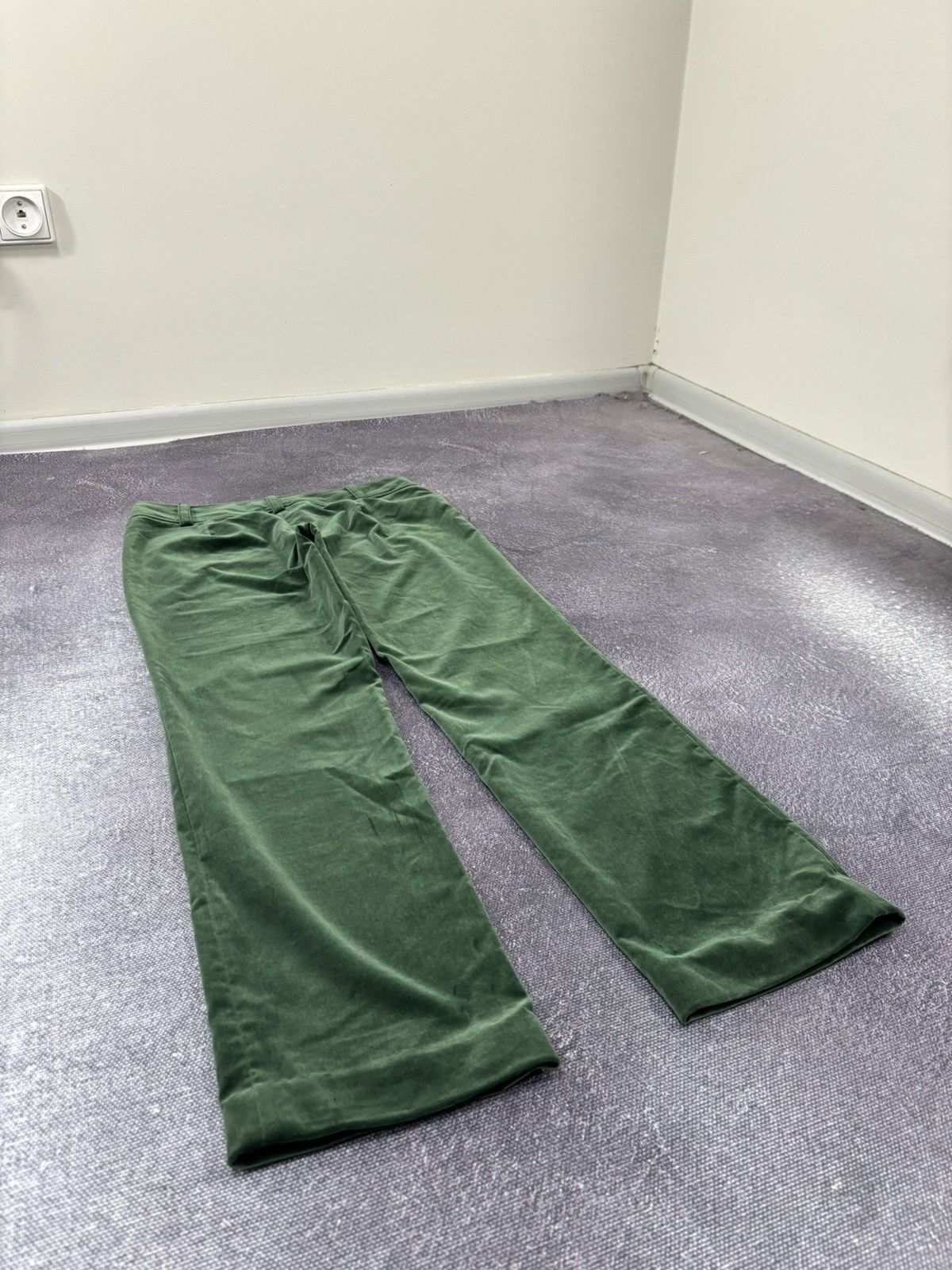 Etro Etro Velour Velvet Emerald Green Plush Women’s Luxury Pants Size 30" / US 8 / IT 44 - 12 Thumbnail