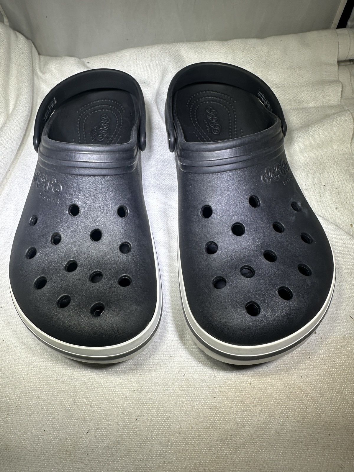Crocs PreOwned Jibbitz Crocs Black Kilby Clogs Slip On Men's 10 Size US 10 / EU 43 - 2 Thumbnail