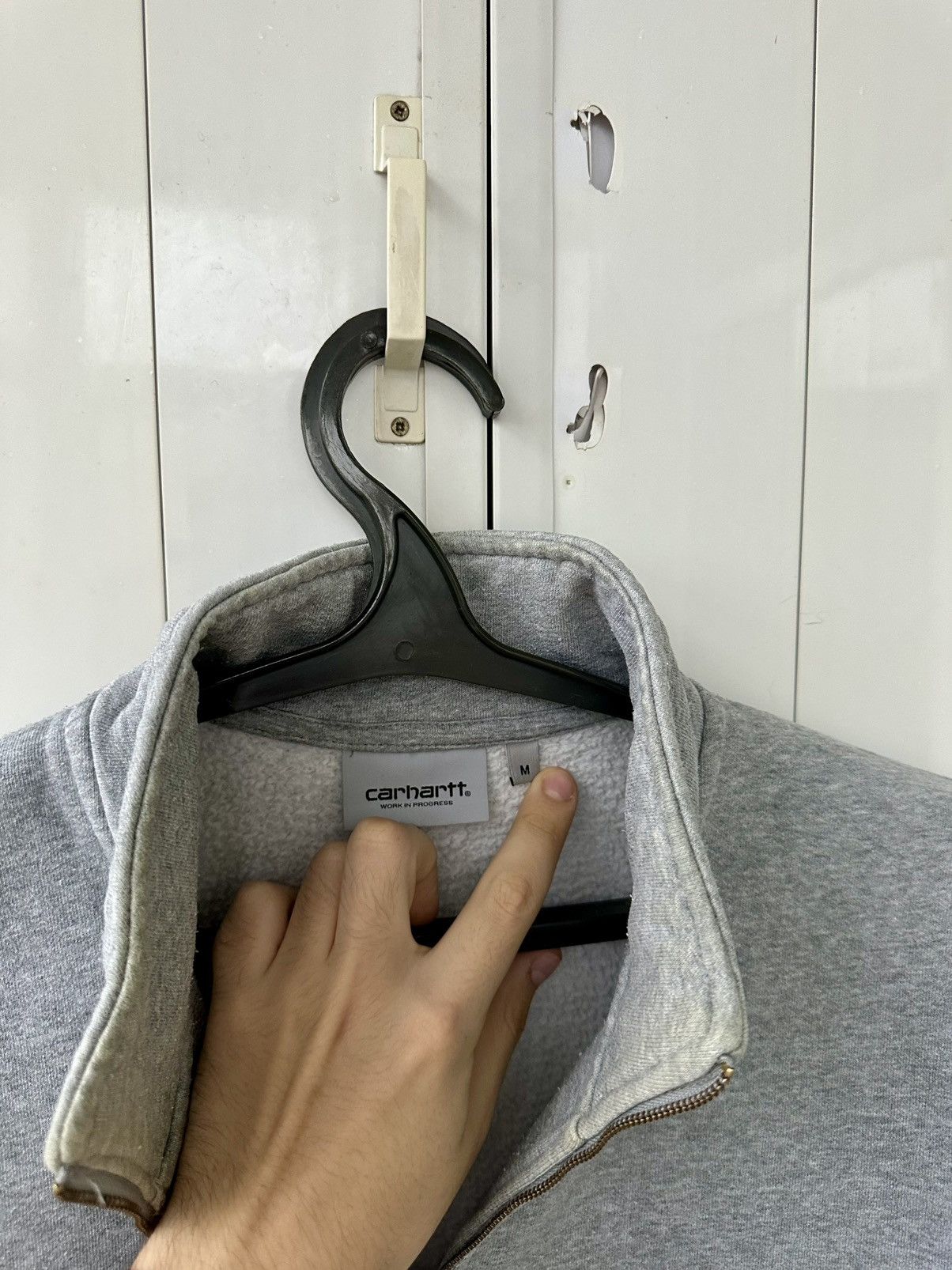 Carhartt Vintage 1/3 Carhartt Sweatshirt Metal Zip Hand Logo Size US M / EU 48-50 / 2 - 13 Thumbnail