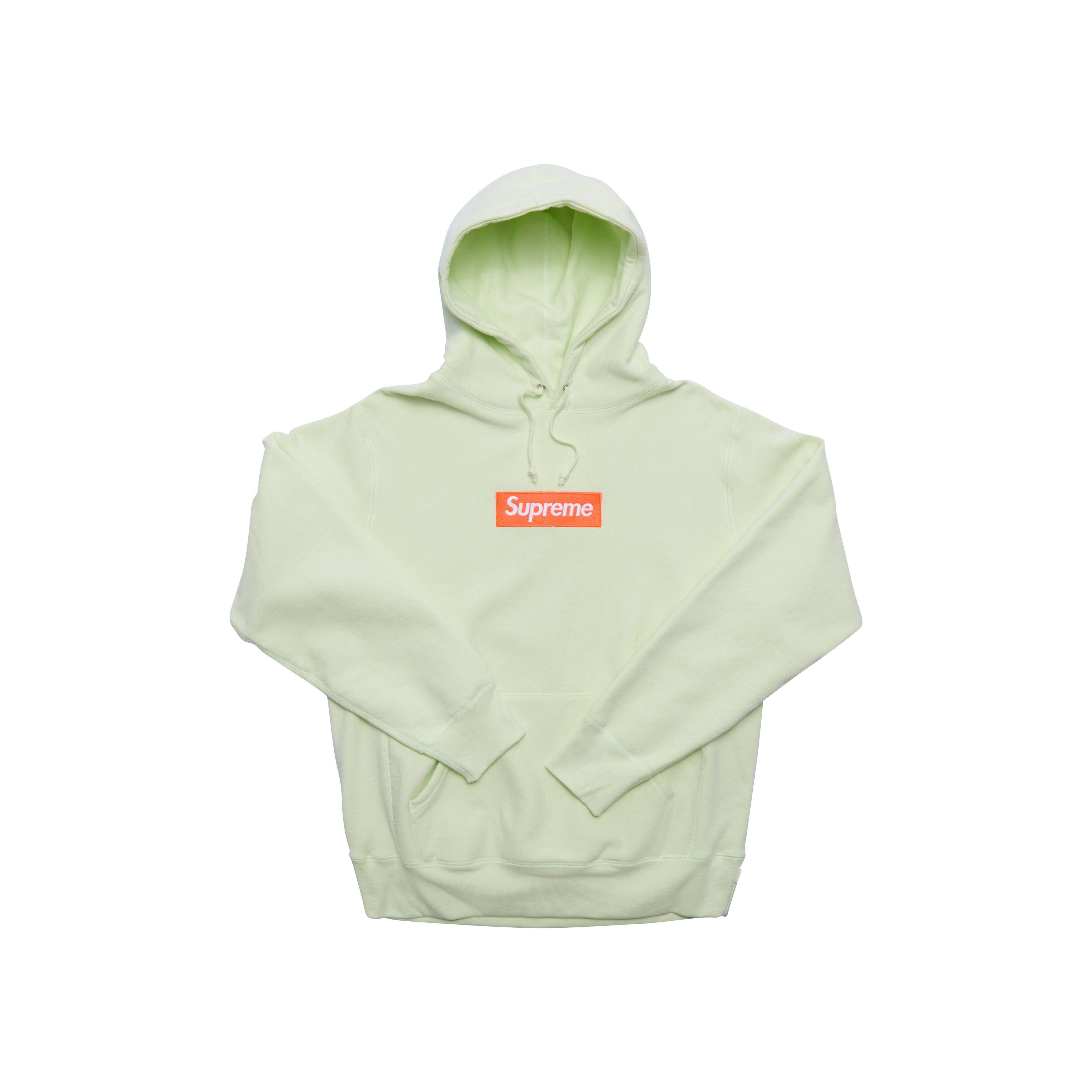Supreme Box Logo Hooded Sweatshirt (FW17) Pale Lime Size US M / EU 48-50 / 2 - 1 Preview