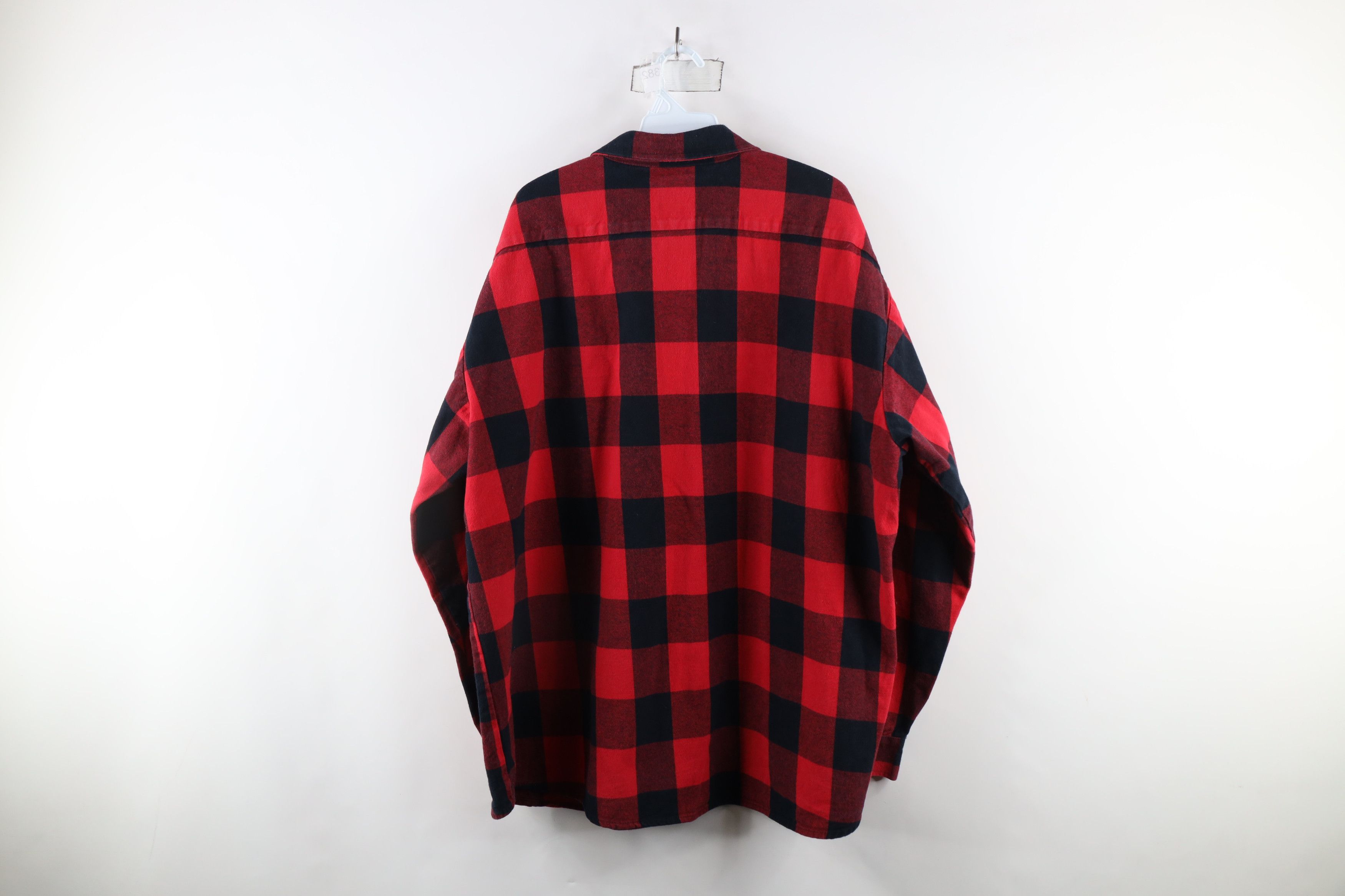 Vintage Vintage 90s Big Bill Flannel Button Shirt Buffalo Plaid USA Size US XXL / EU 58 / 5 - 7 Thumbnail