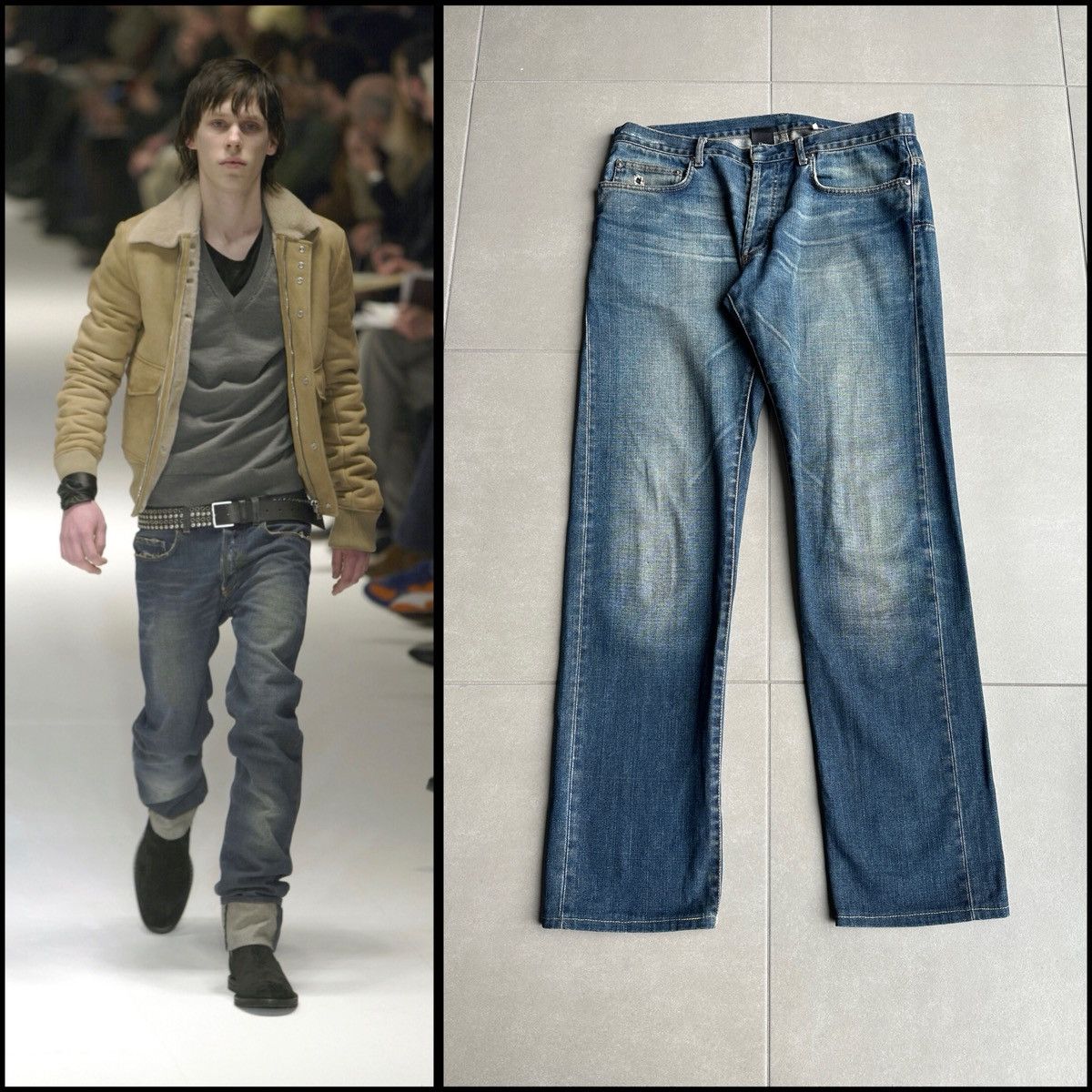 Dior × Hedi Slimane Dior Homme AW04 “Victim of the crime” waxed