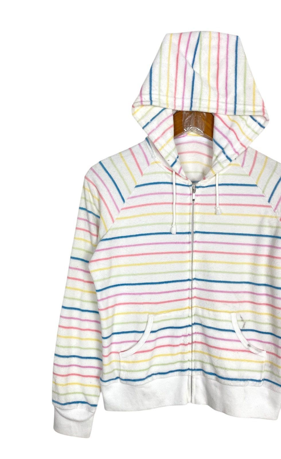 Uniqlo Rare‼️ Uniqlo Stripe Hoodie Size S / US 4 / IT 40 - 2 Thumbnail