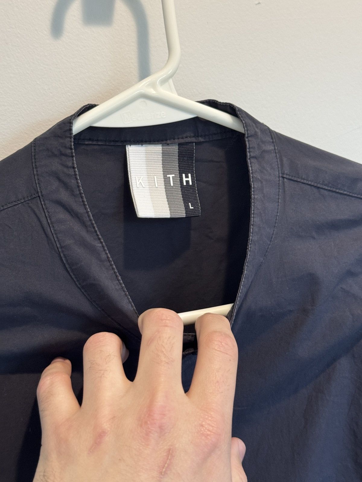 Kith Kith Mens Essex Henley Popover Navy Blue Size L Large Size US L / EU 52-54 / 3 - 6 Thumbnail