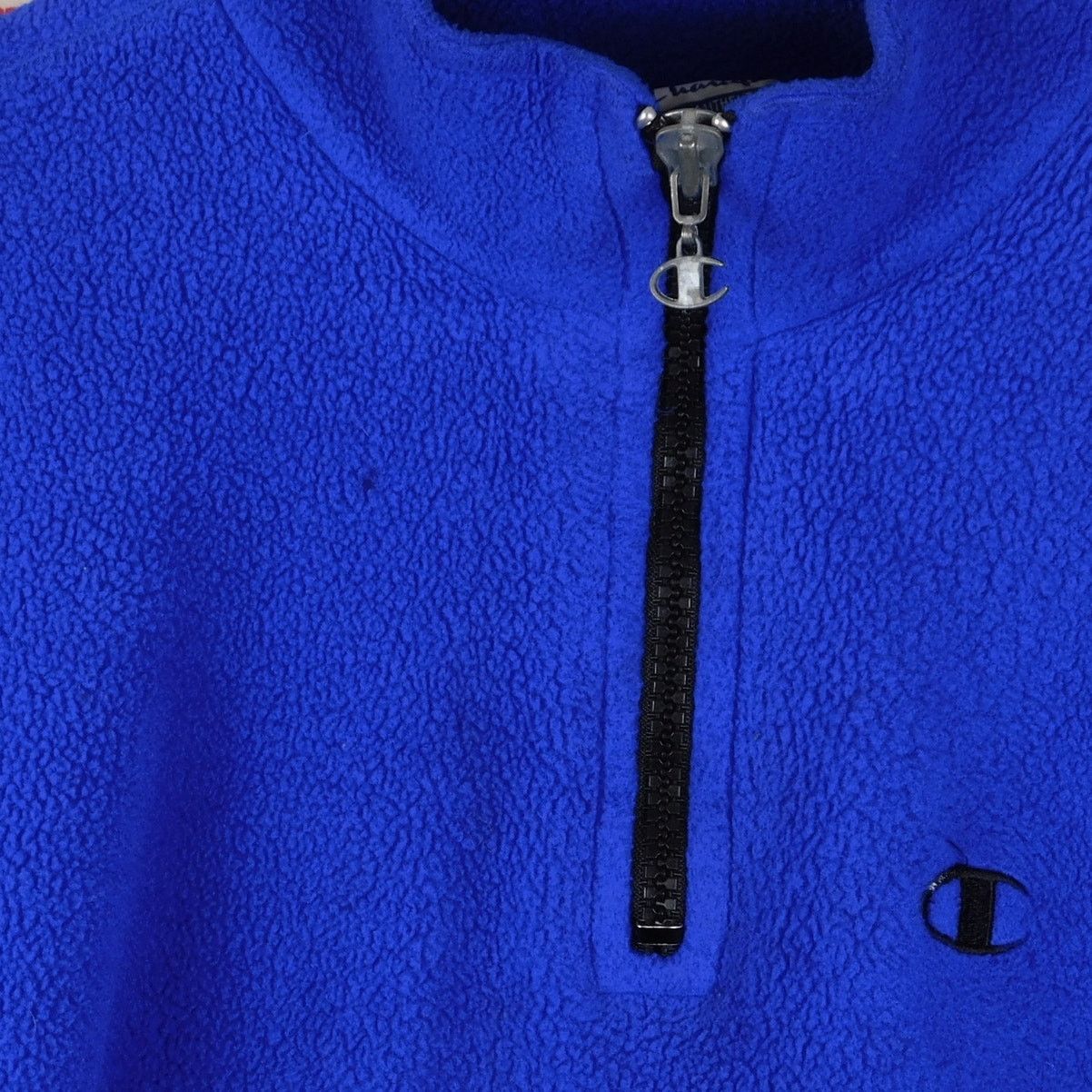 Champion 90s Champion 1/4 Zip Fleece Pullover Size XL Blue Size US XL / EU 56 / 4 - 3 Thumbnail