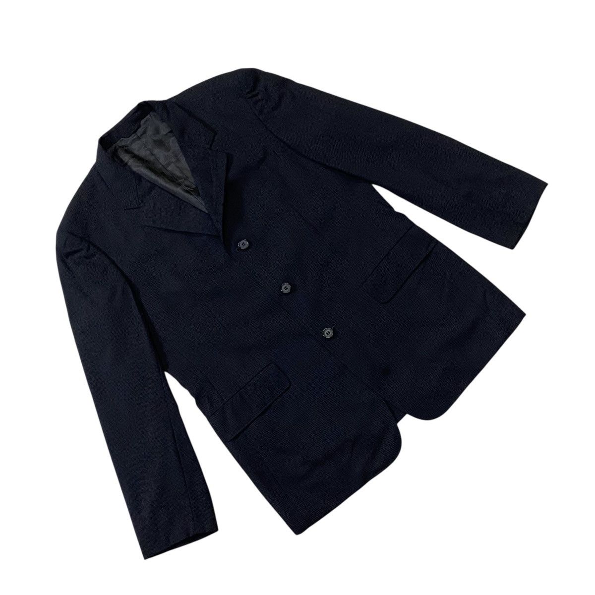 Yohji Yamamoto A.A.R. Yohji Yamamoto black blazer jacket Size US L / EU 52-54 / 3 - 2 Thumbnail