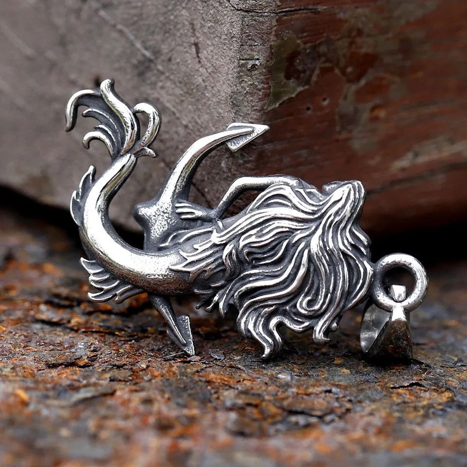 Jewelry Mermaid Anchor Pendant Necklace Size ONE SIZE - 3 Thumbnail