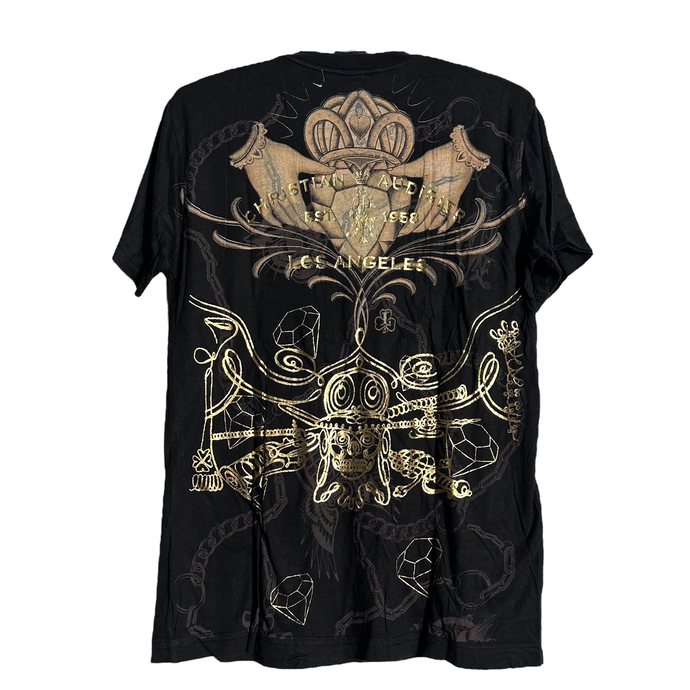 Christian Audigier × Ed Hardy 🔥RARE🔥Vintage Christian Audigier OVP T-shirt Made in USA Size US S / EU 44-46 / 1 - 4 Thumbnail