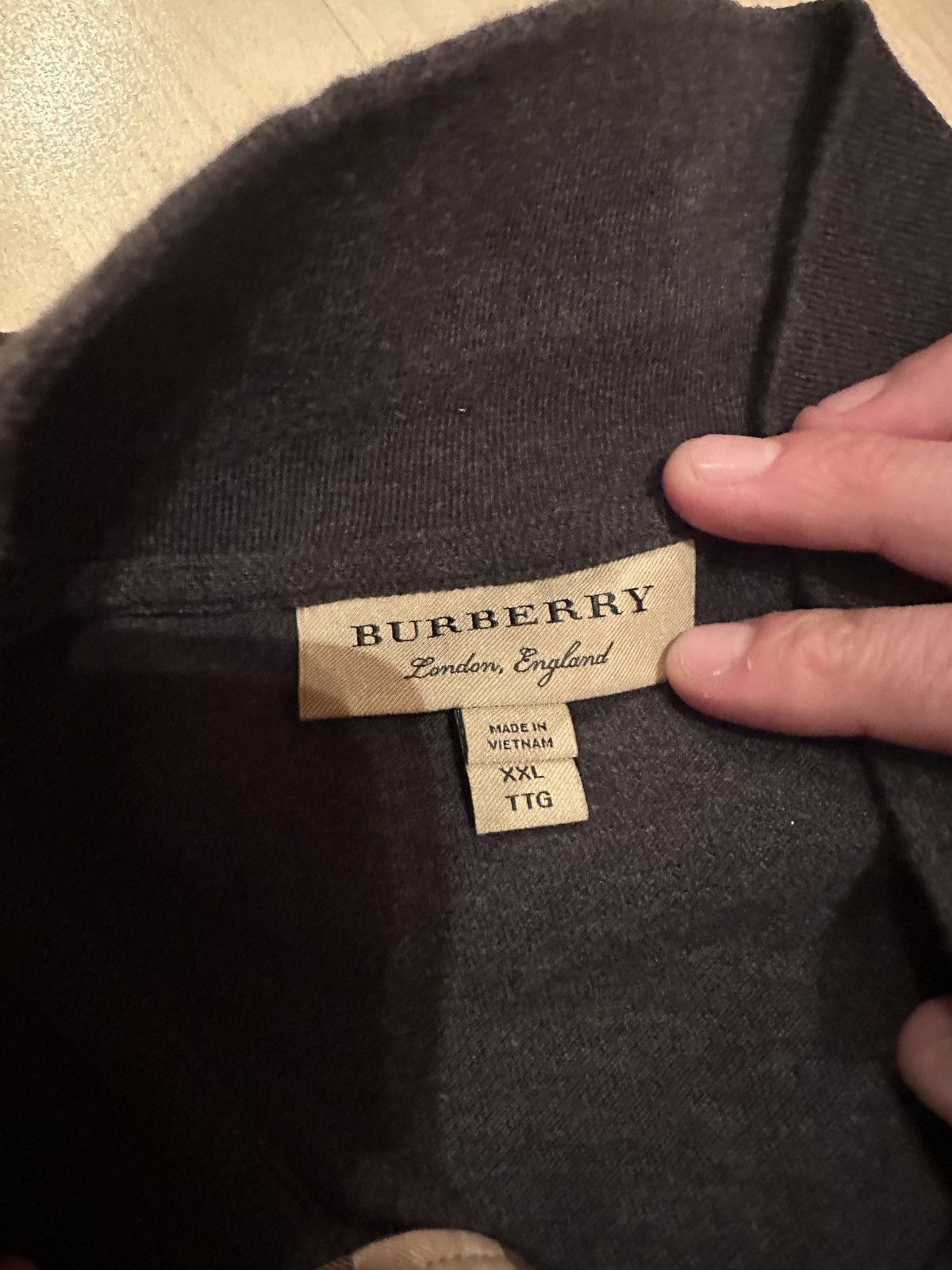 Burberry Black/grey ish polo Size US XXL / EU 58 / 5 - 3 Thumbnail