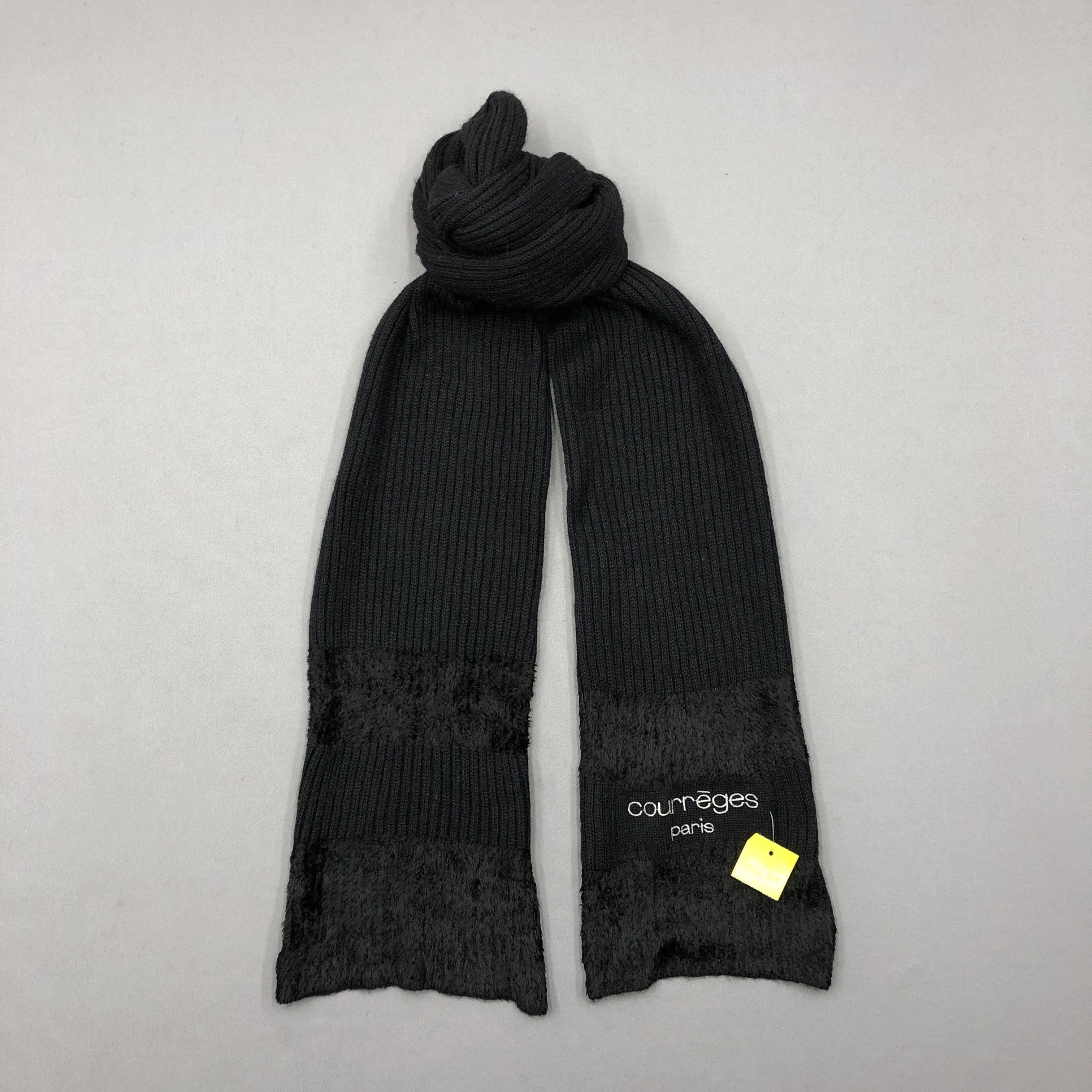 Courreges Vintage Courreges Scarf Muffler Wool Ribbed Knit Scarves Size ONE SIZE - 1 Thumbnail