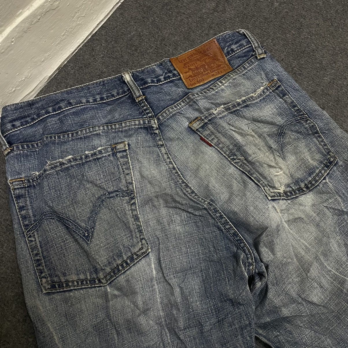 Levi's × Levi's Vintage Clothing × Vintage Vintage Levis 503 Crazy Fades Baggy Jeans Size US 33 - 2 Thumbnail