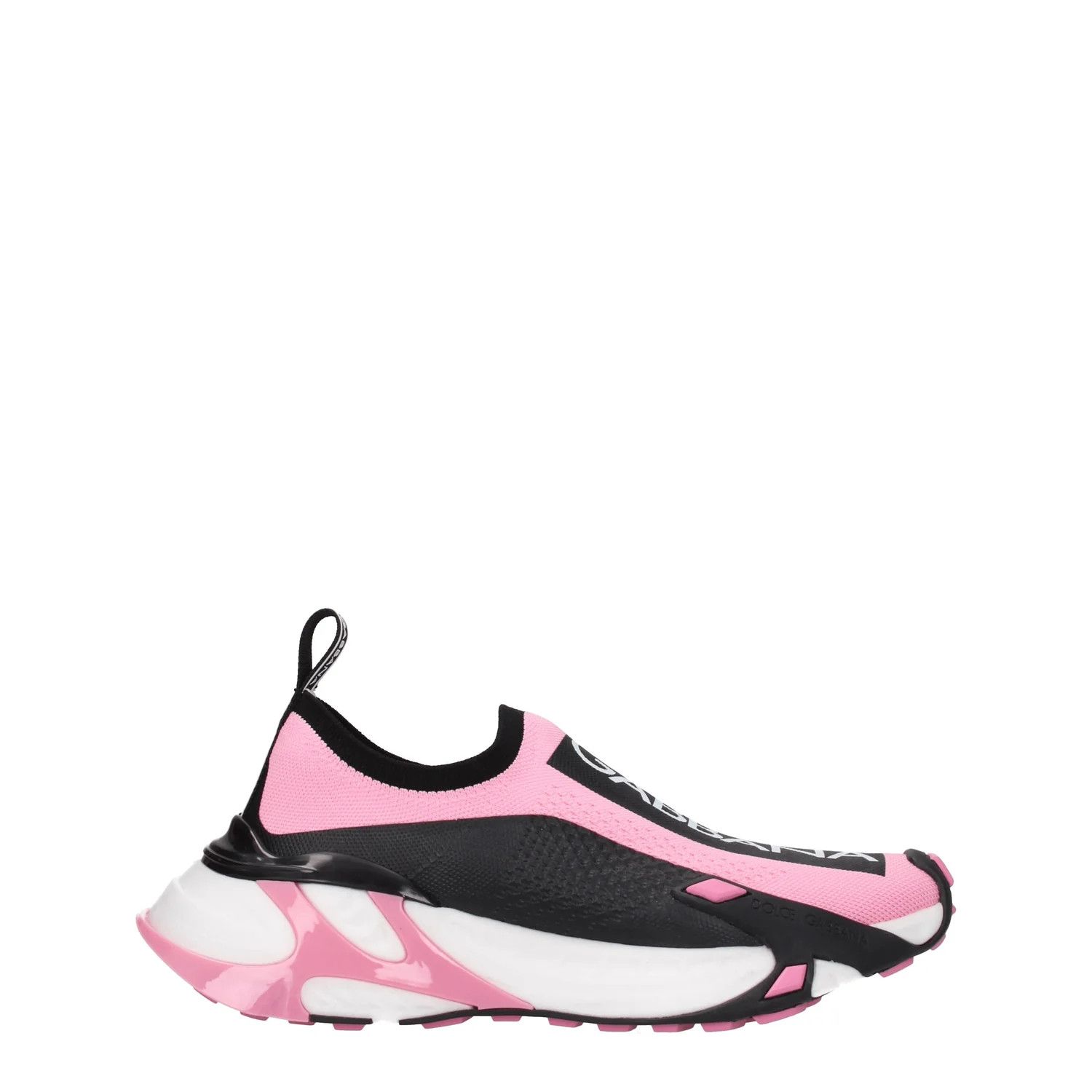Dolce & Gabbana ob1o1e1124 Fabric Sneakers in Pink Black Size US 6 / IT 36 - 1 Thumbnail