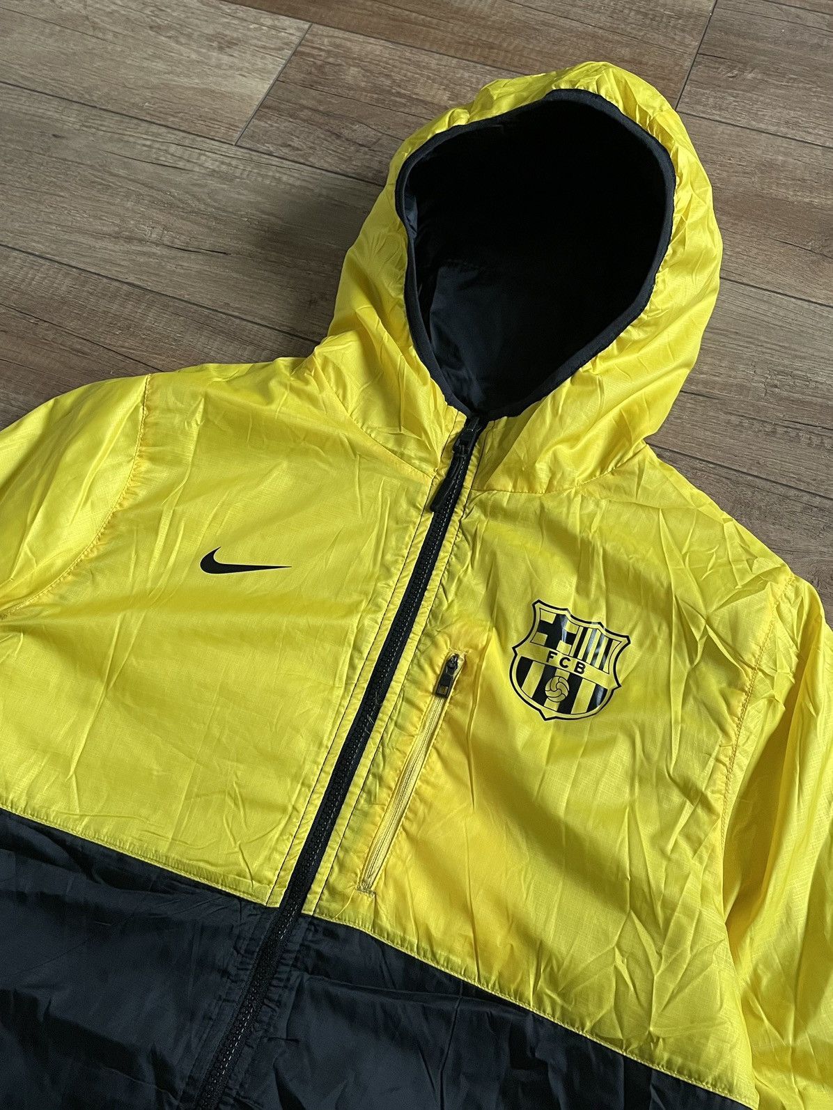 Nike Nike F.C. Barcelona Reversible Hooded Jacket Insulated Size US S / EU 44-46 / 1 - 8 Thumbnail