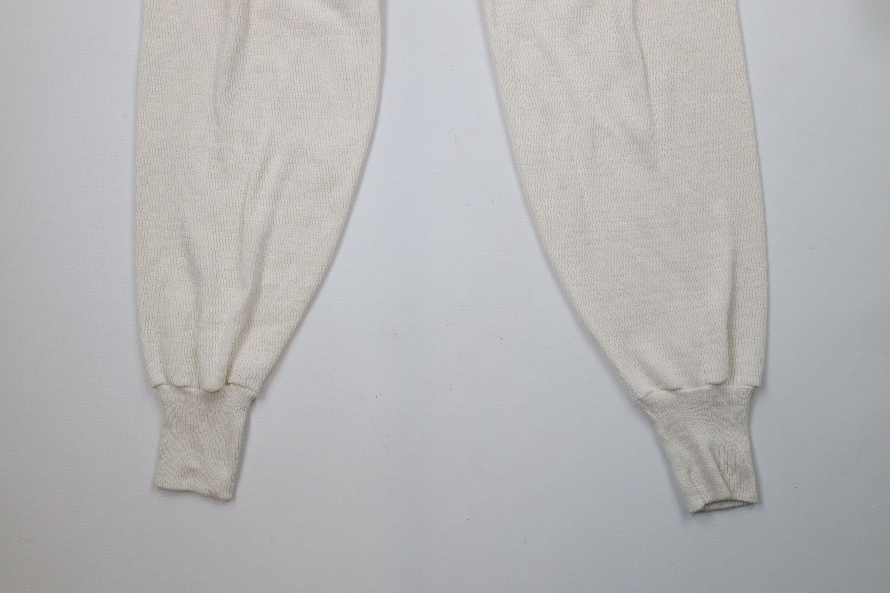 Hanes × Vintage Vintage 70s Hanes Waffle Knit Cuffed Joggers Pants USA Size US 42 / EU 58 - 4 Thumbnail