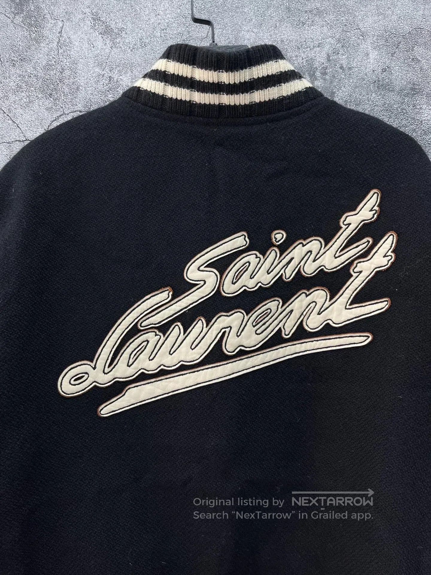 Saint Laurent Paris Saint Laurent Embroidered Back Baseball Jacket. Size US M / EU 48-50 / 2 - 6 Thumbnail