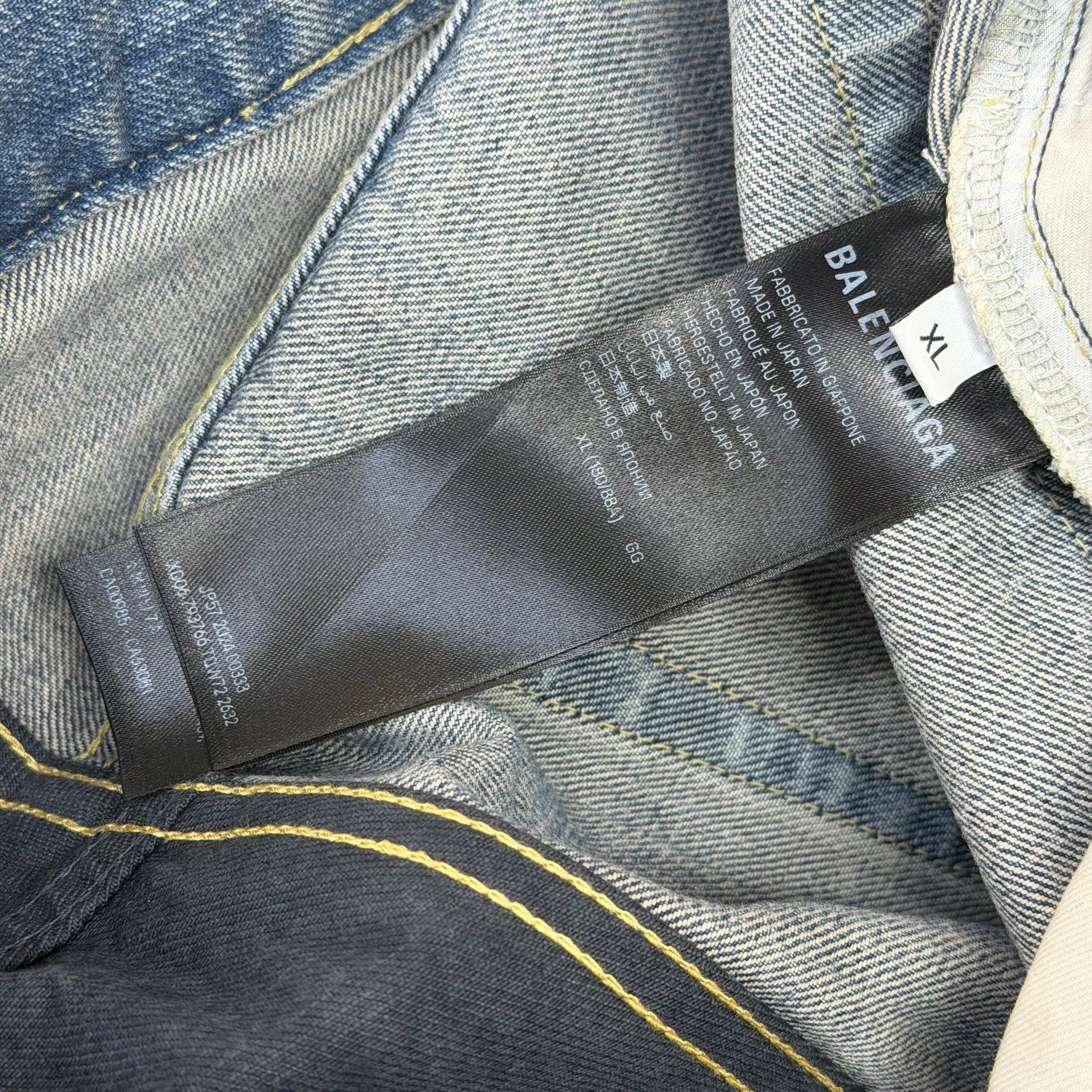 Balenciaga Balenciaga 50/50 Blue Jeans XL (38) Size US 38 / EU 54 - 9 Thumbnail