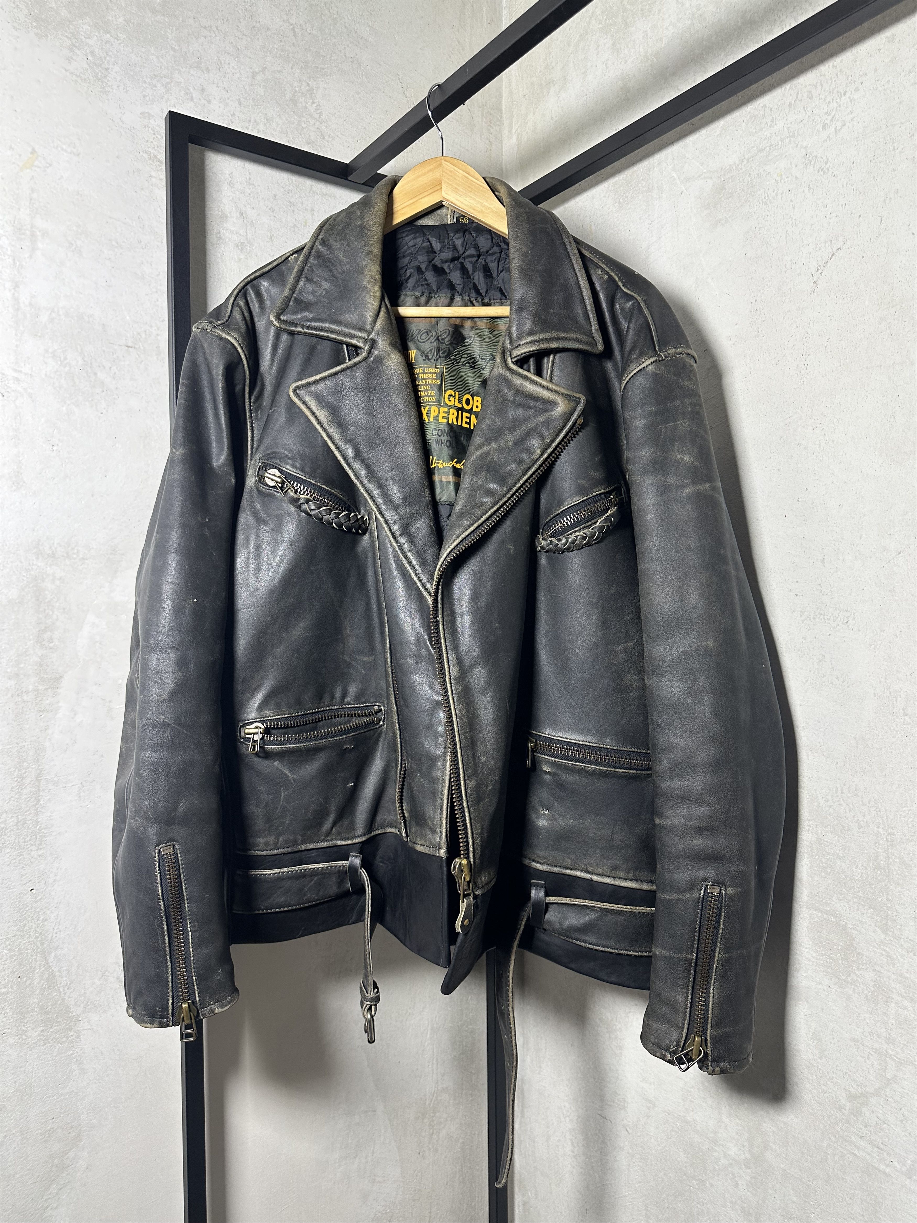 Genuine Leather Genuine Leather Biker Jacket Size US XL / EU 56 / 4 - 1 Thumbnail