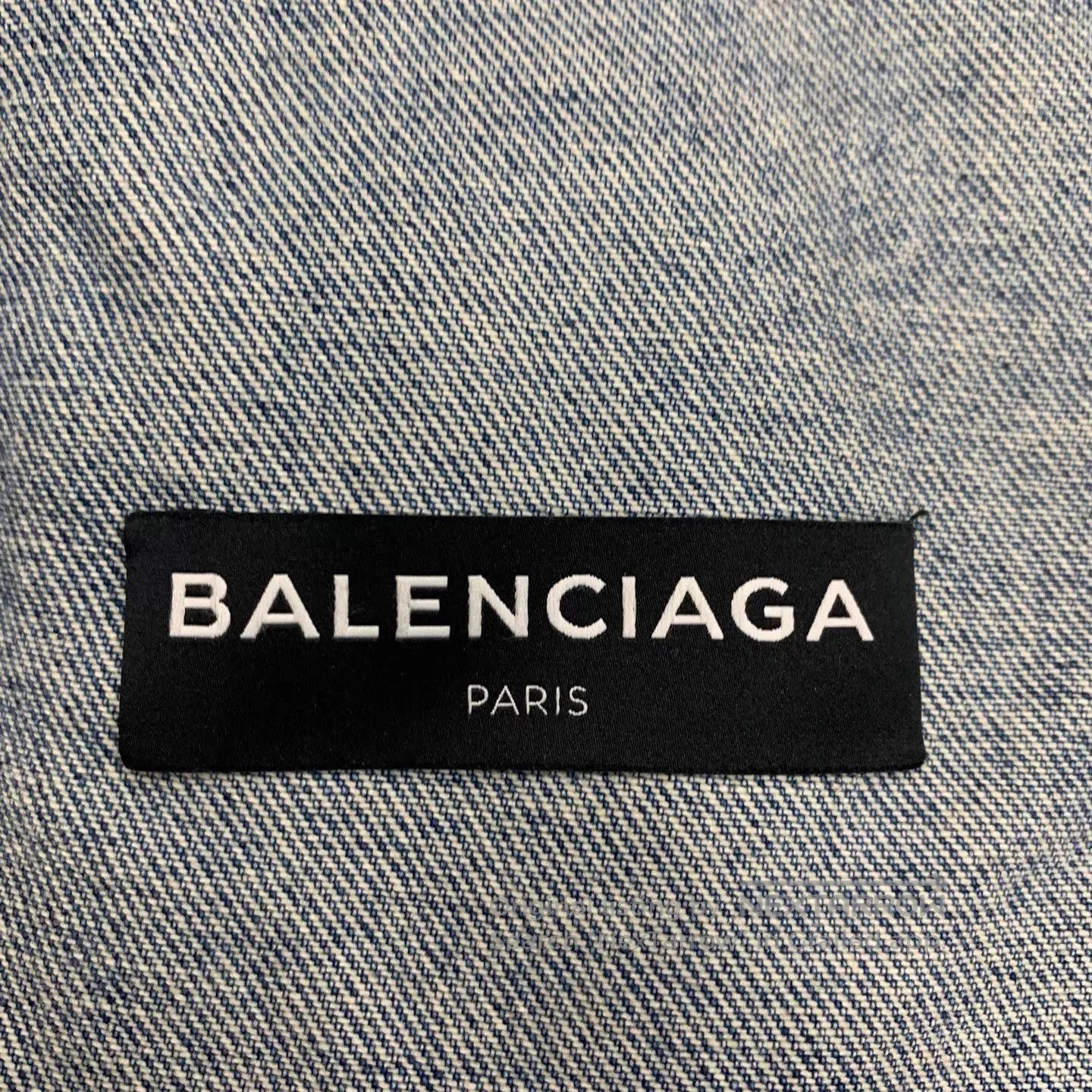 Balenciaga Blue Denim Jacket with Button Front. Size US S / EU 44-46 / 1 - 5 Thumbnail