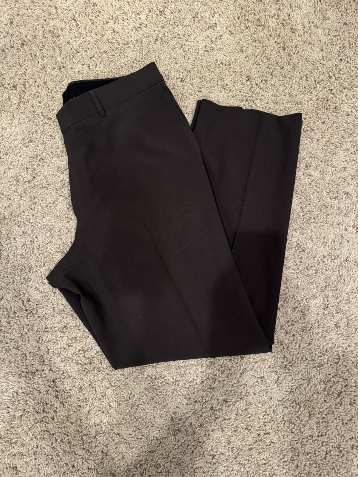 Hugo Boss Hugo Boss Wool Trousers Dark Olive 36R Size 36R - 3 Thumbnail