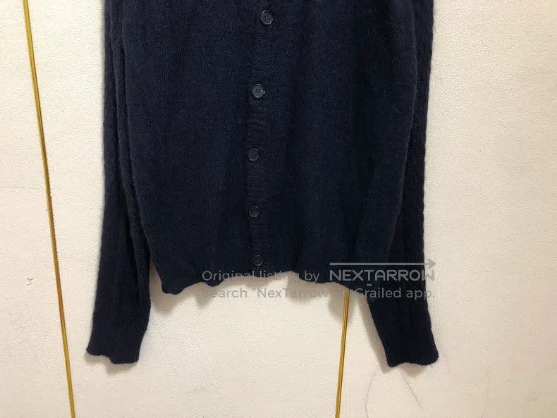 Raf Simons Raf Simons Dark blue simple V-neck thick camel fleece card Size US S / EU 44-46 / 1 - 3 Thumbnail