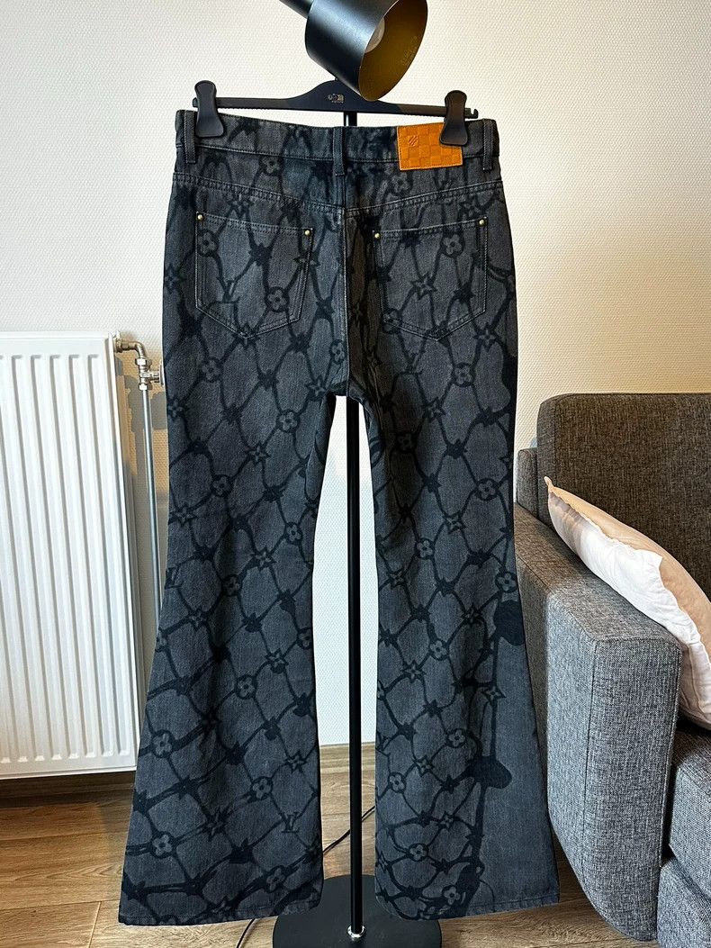 Louis Vuitton Louis Vuitton 24 FW fishnet presbyopic tie-dyed jeans 2501- Size US 30 / EU 46 - 2 Thumbnail