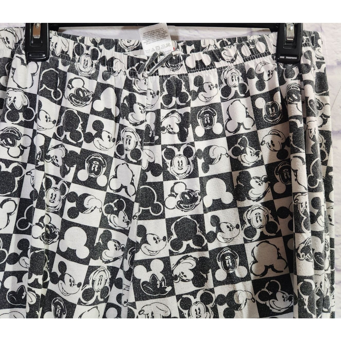 Other Disney Black White Mickey Mouse Sleep Pants 11 13 Juniors Size 30" / US 8 / IT 44 - 3 Thumbnail