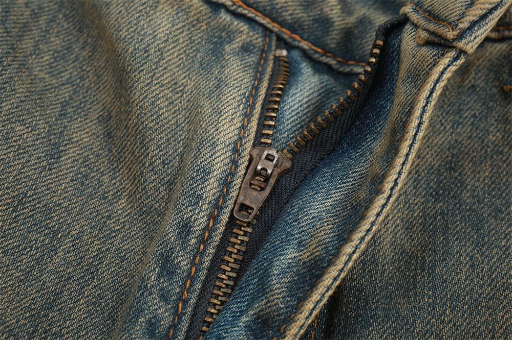 Japanese Brand × Jean Washed distressed men's punk trendy jeans Size US 32 / EU 48 - 4 Thumbnail
