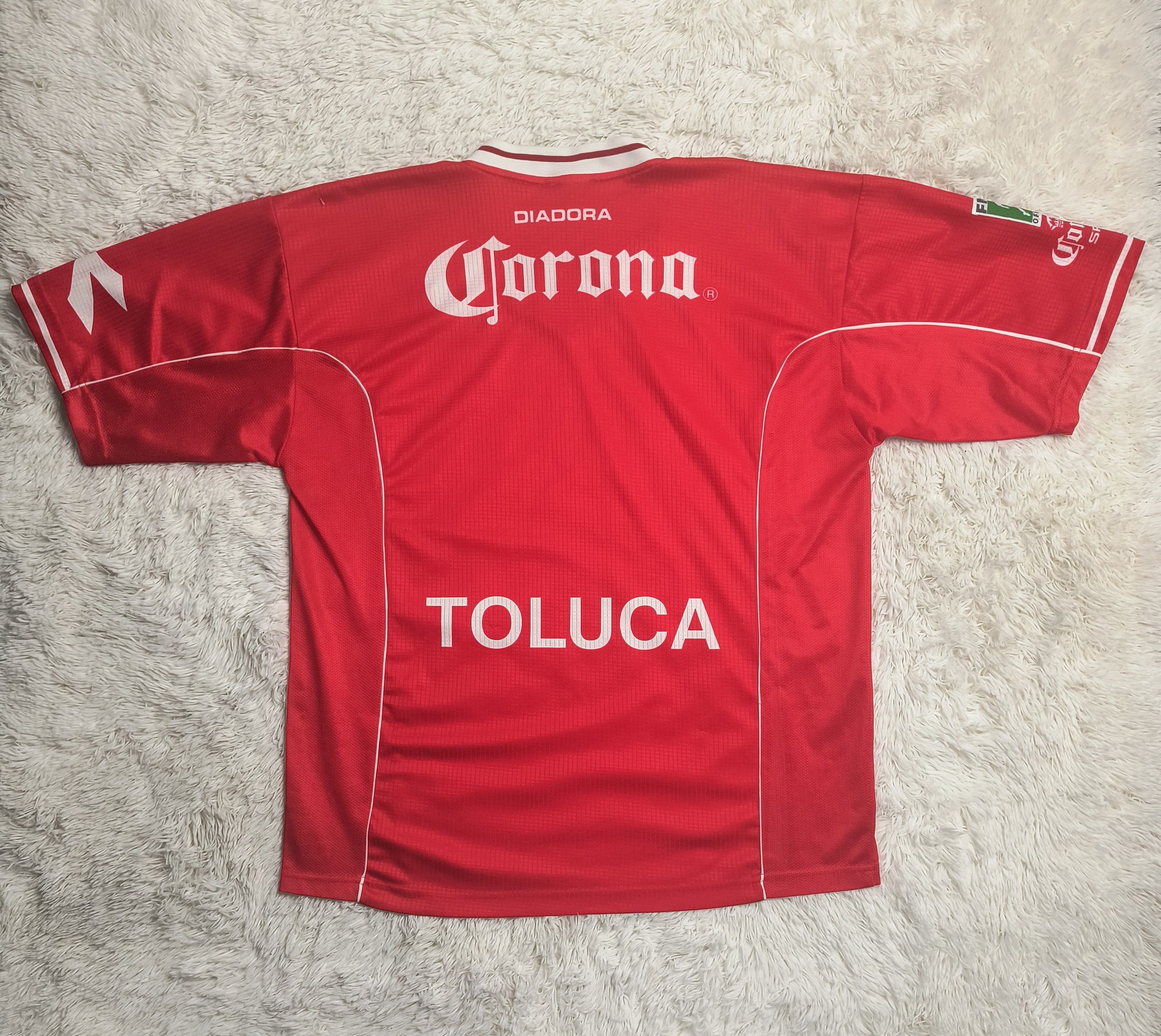 Diadora Vintage Diadora Toluca FC home jersey 1998 Size US L / EU 52-54 / 3 - 7 Thumbnail