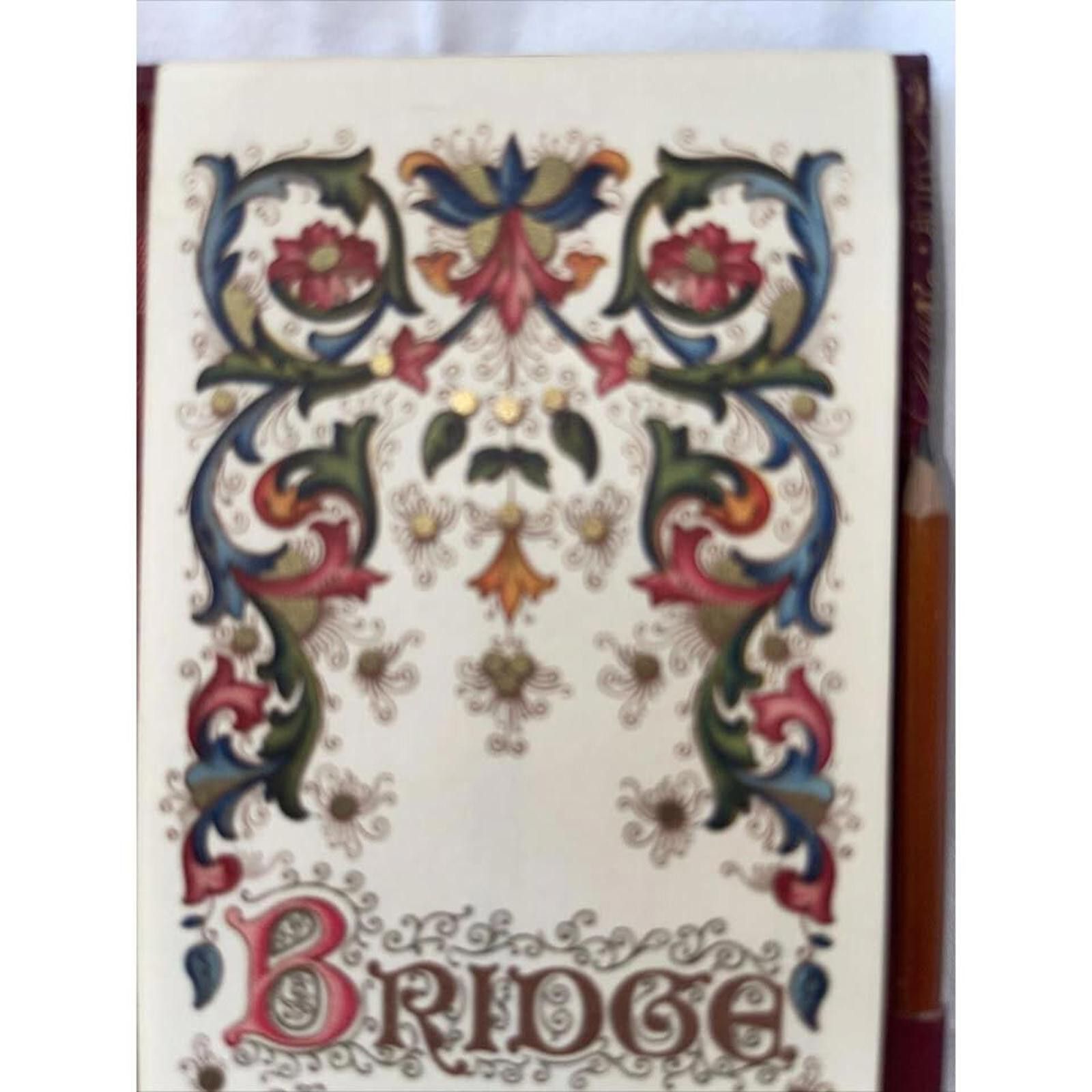Other Vintage Leather Bridge Scoring Book with Intricate Design Size ONE SIZE - 7 Thumbnail